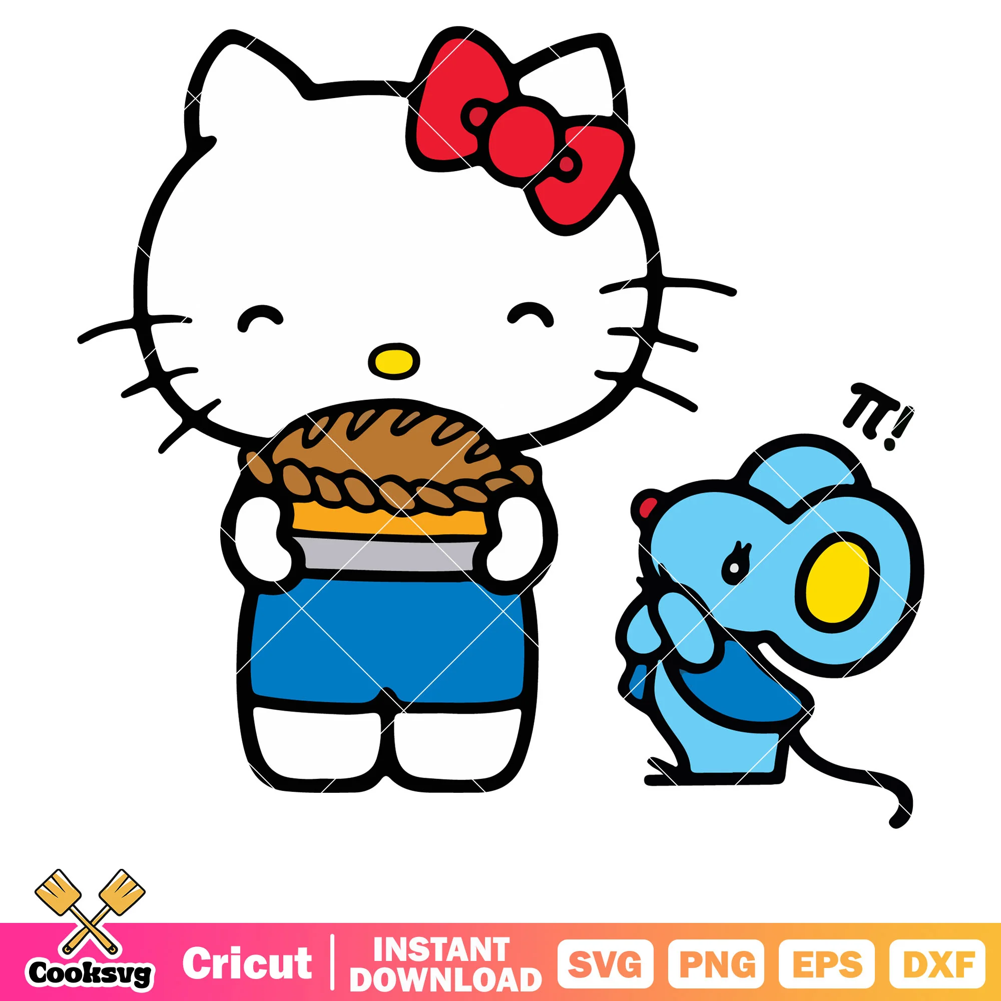 Hello kitty and joey svg, hello kitty svg, joey sanrio svg