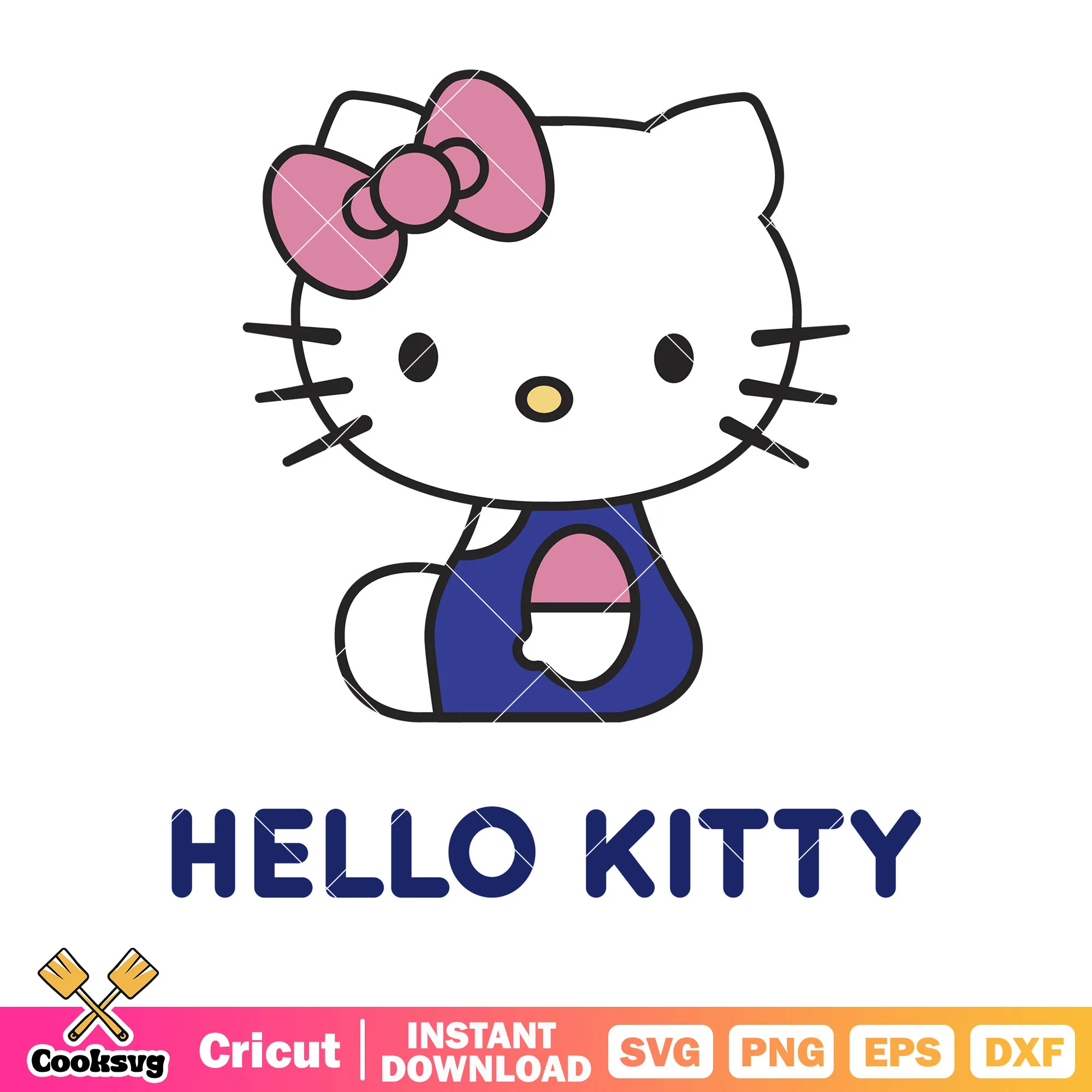 Hello kitty cartoon cat svg file, hello kitty cat svg, hello kitty svg