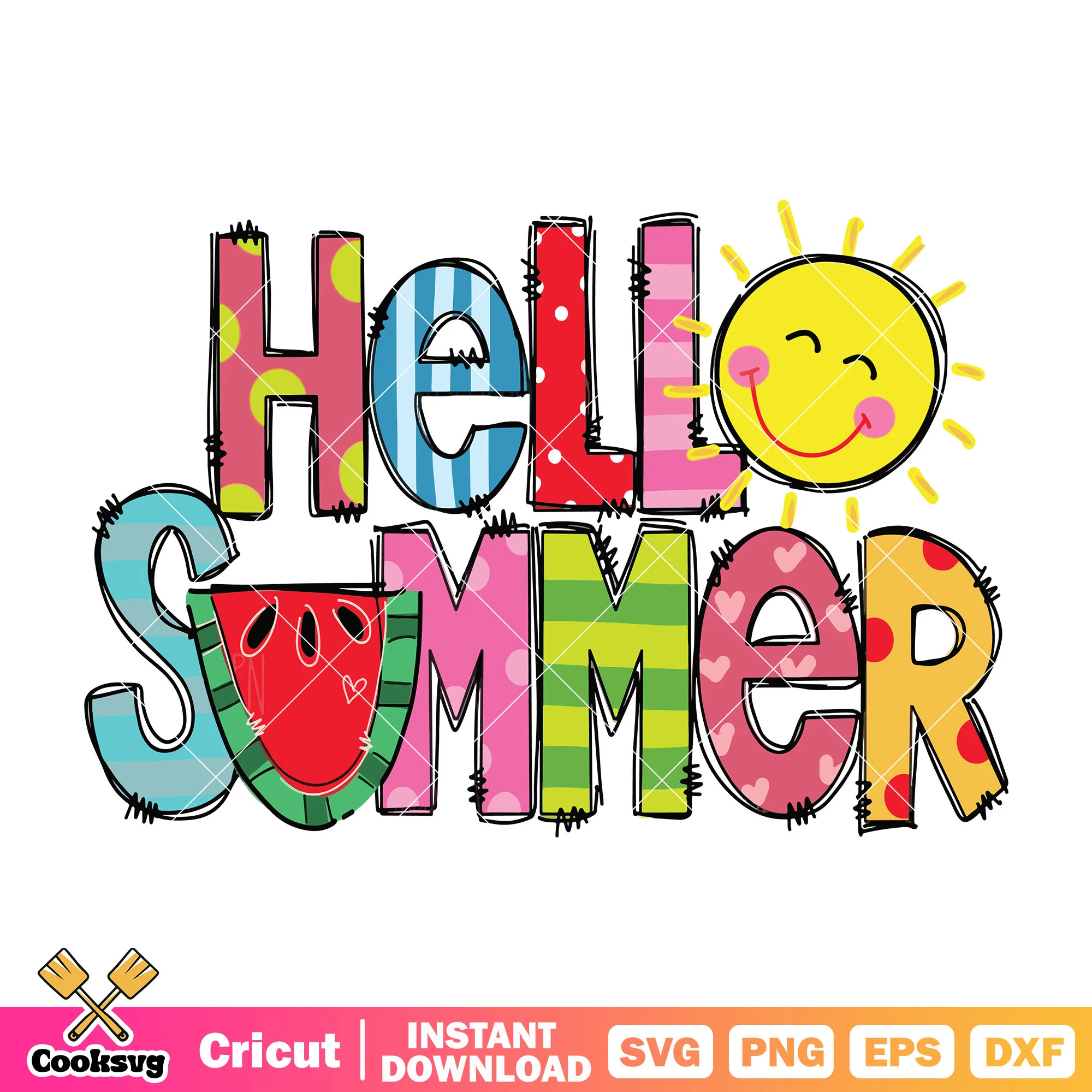 Hello the summer svg design, hello summer svg, summer time svg