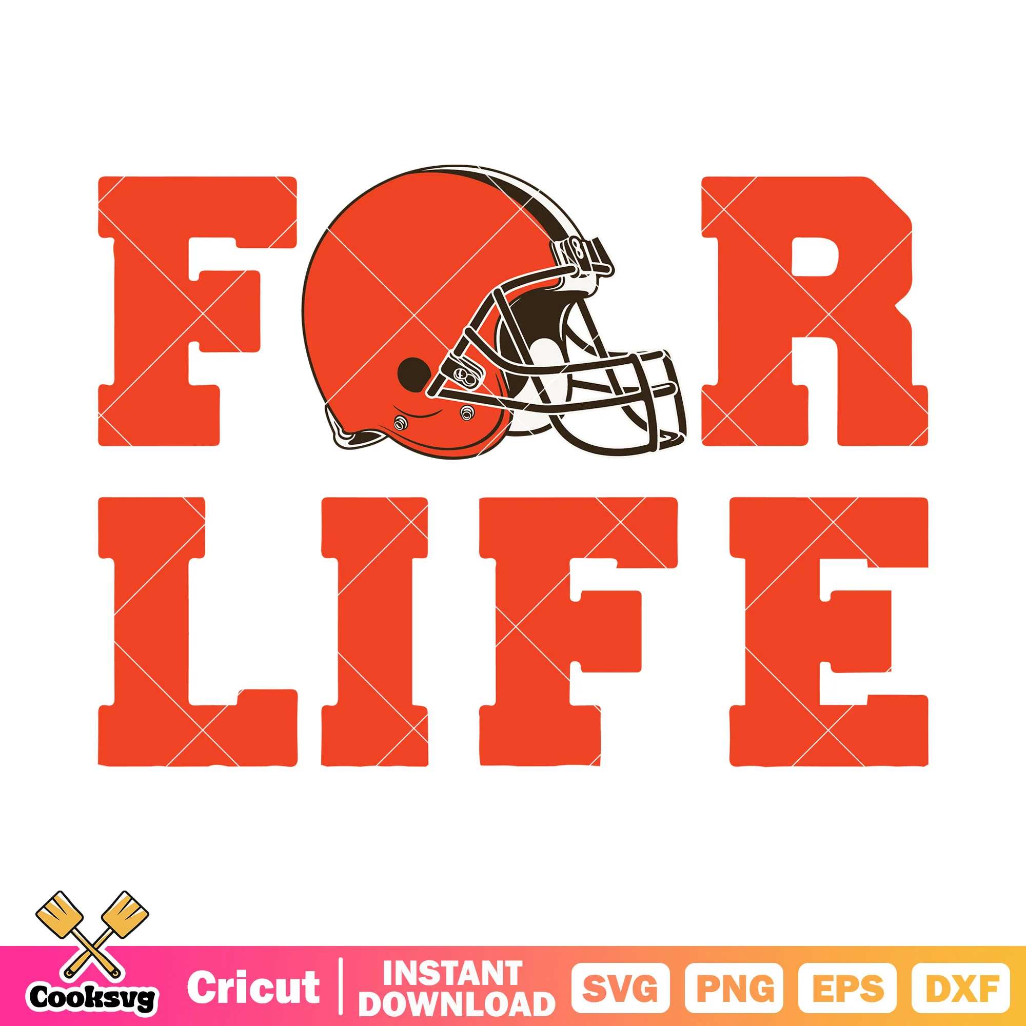Helmet for life browns svg, AFC svg, cleveland browns svg