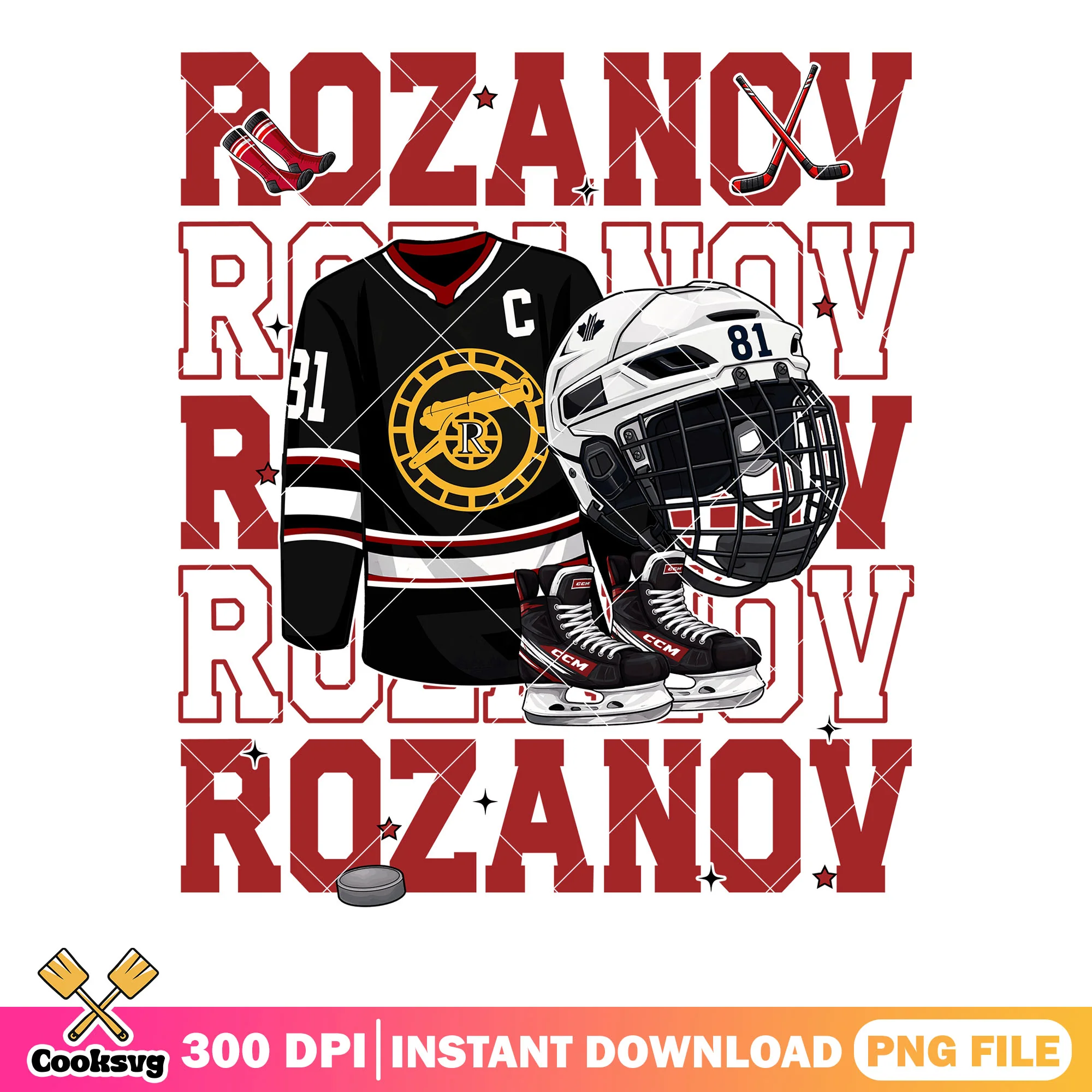 Hockey Heated Rozanov back png, hockey vibes png, ilya rozanov png