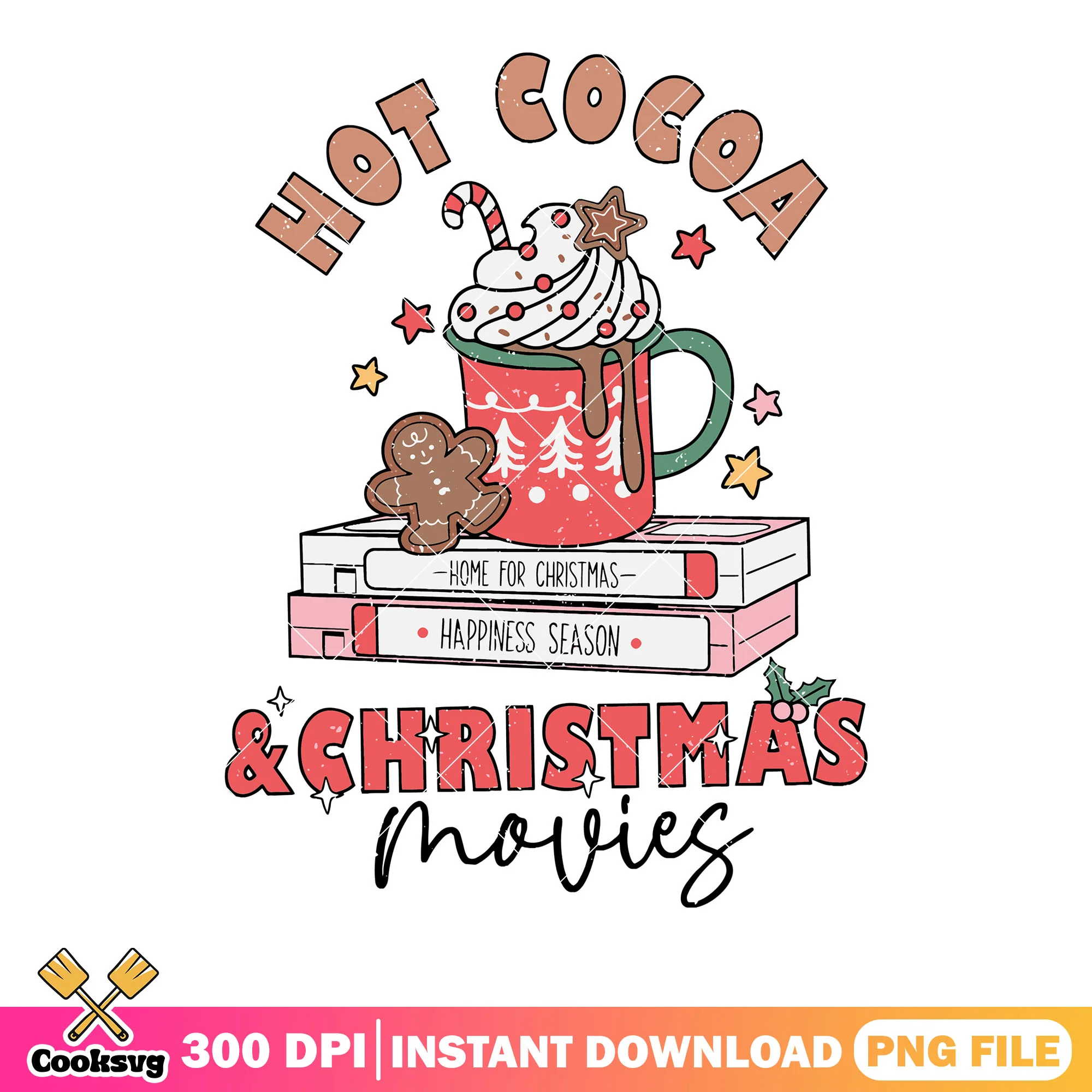 Home for christmas png, christmas movies png, xmas decorations png