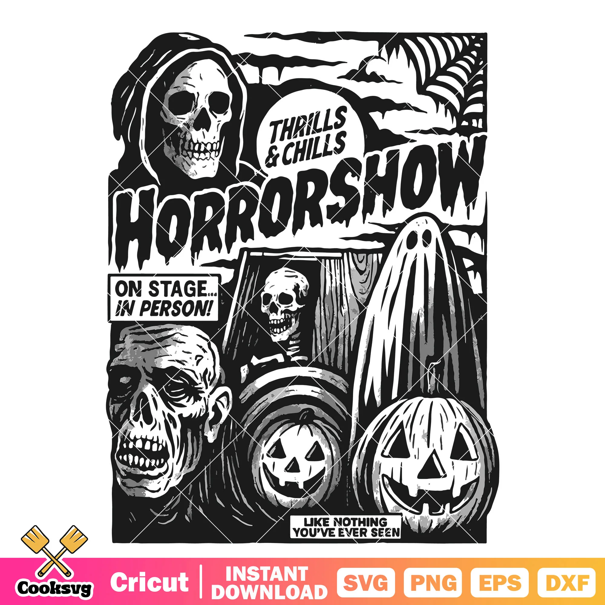 Horror show quotes svg, horror halloween svg, horror shows svg