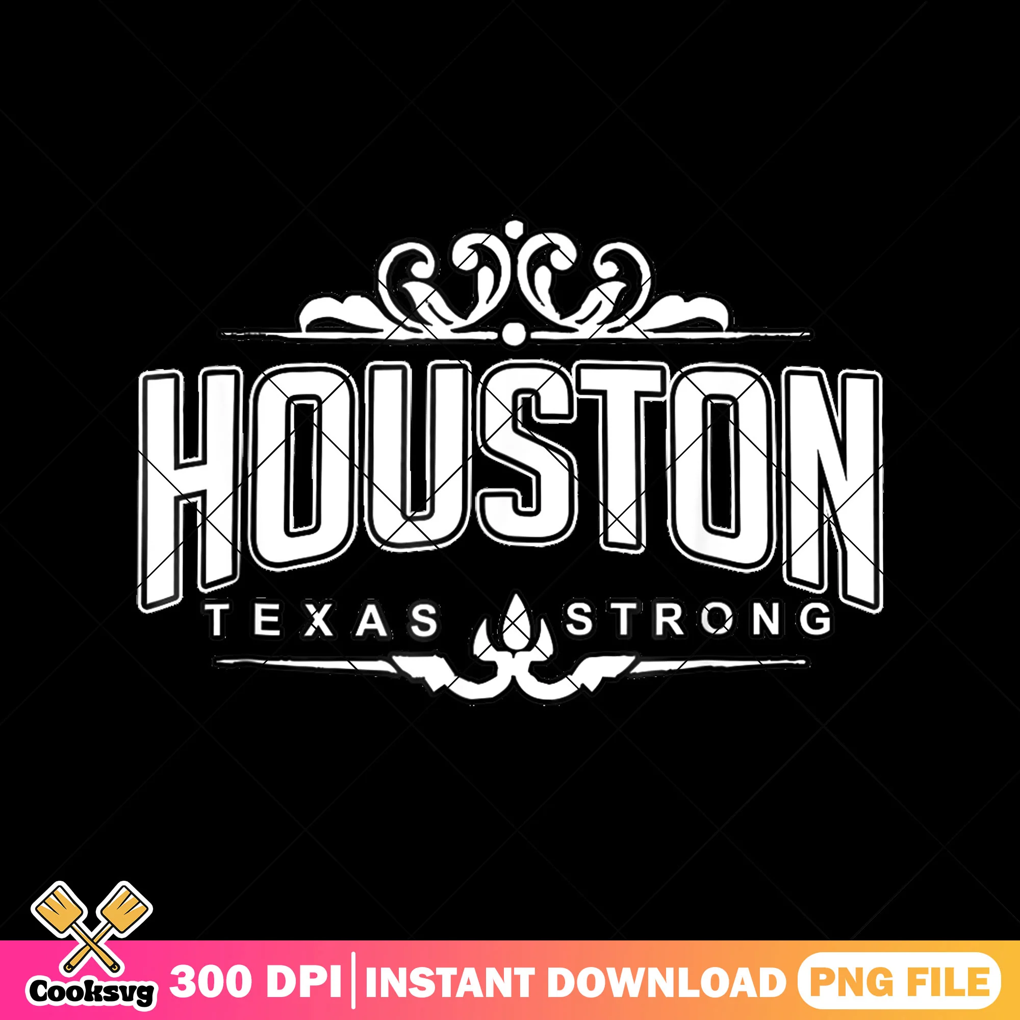 Houston texas strong white png, houston texas png, strong texas png
