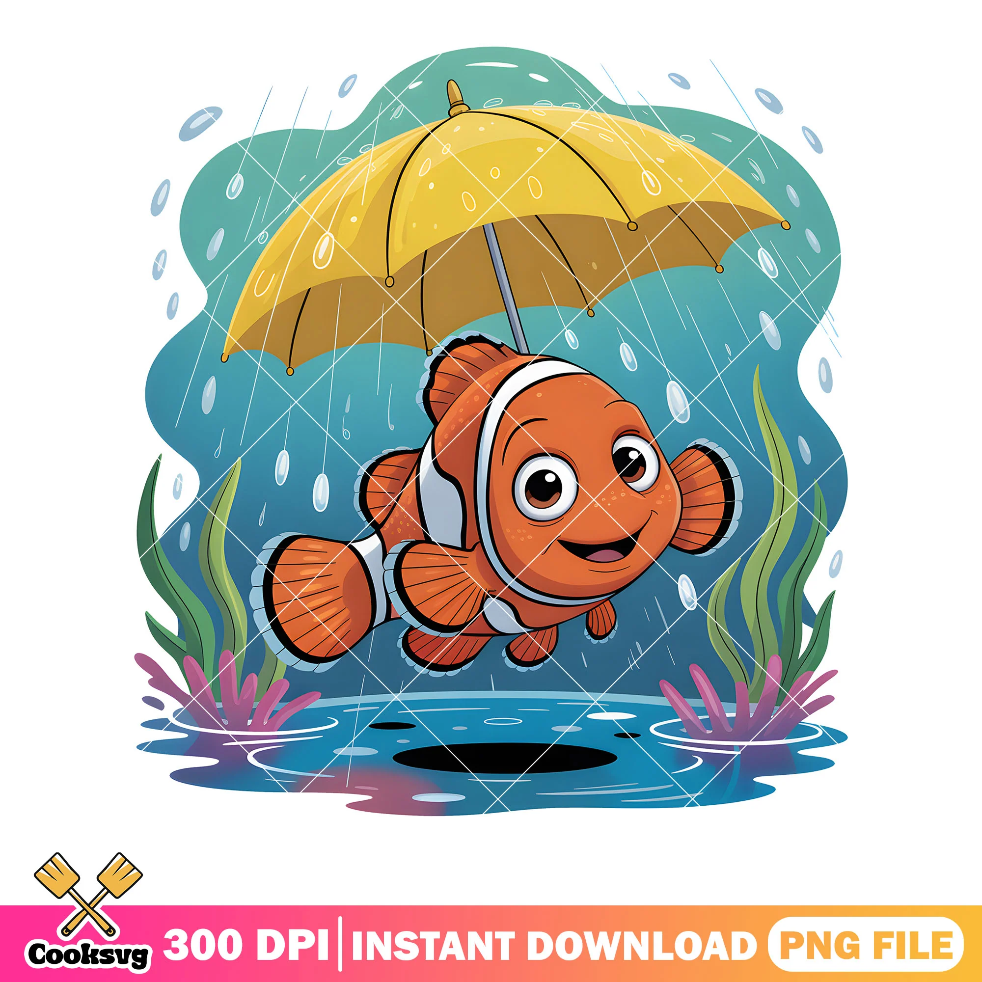How it can rain under ocean png, finding nemo png, disney marlin png