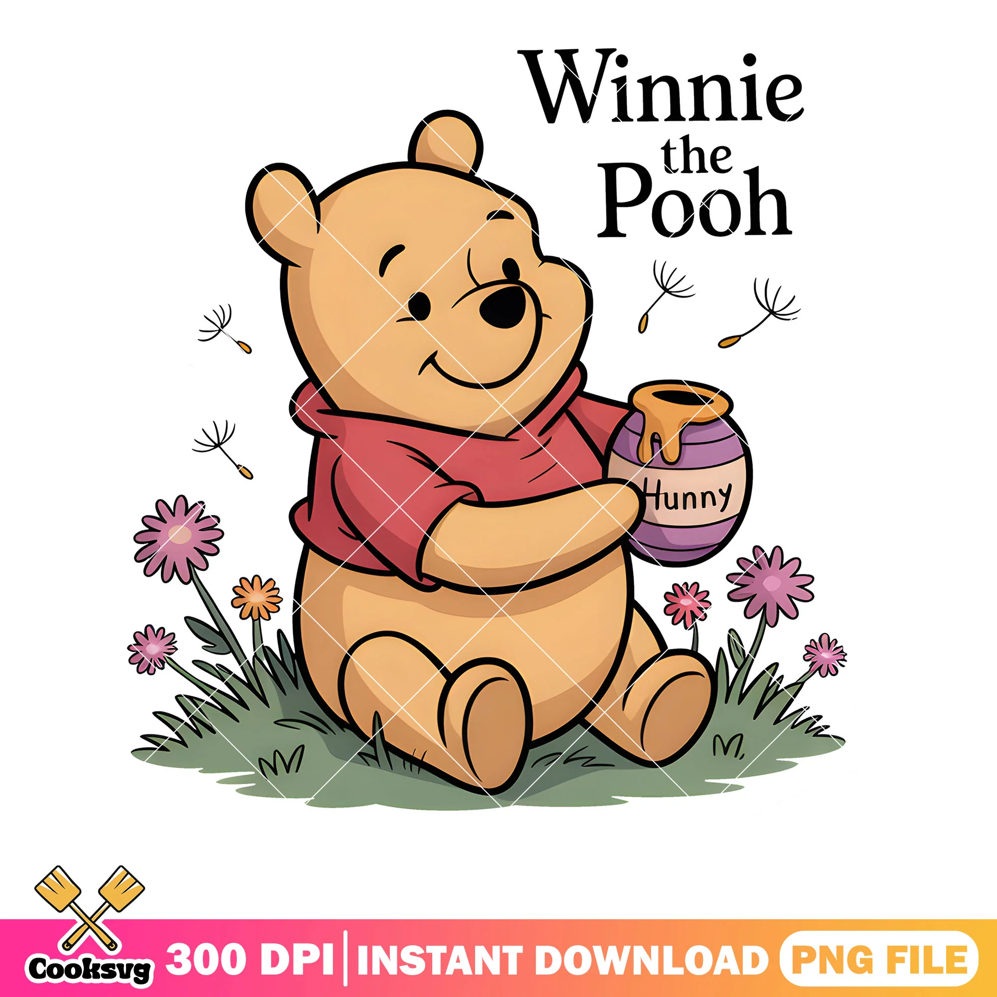 Hunny jar pooh bear poster png, winnie the pooh png, pooh bear png