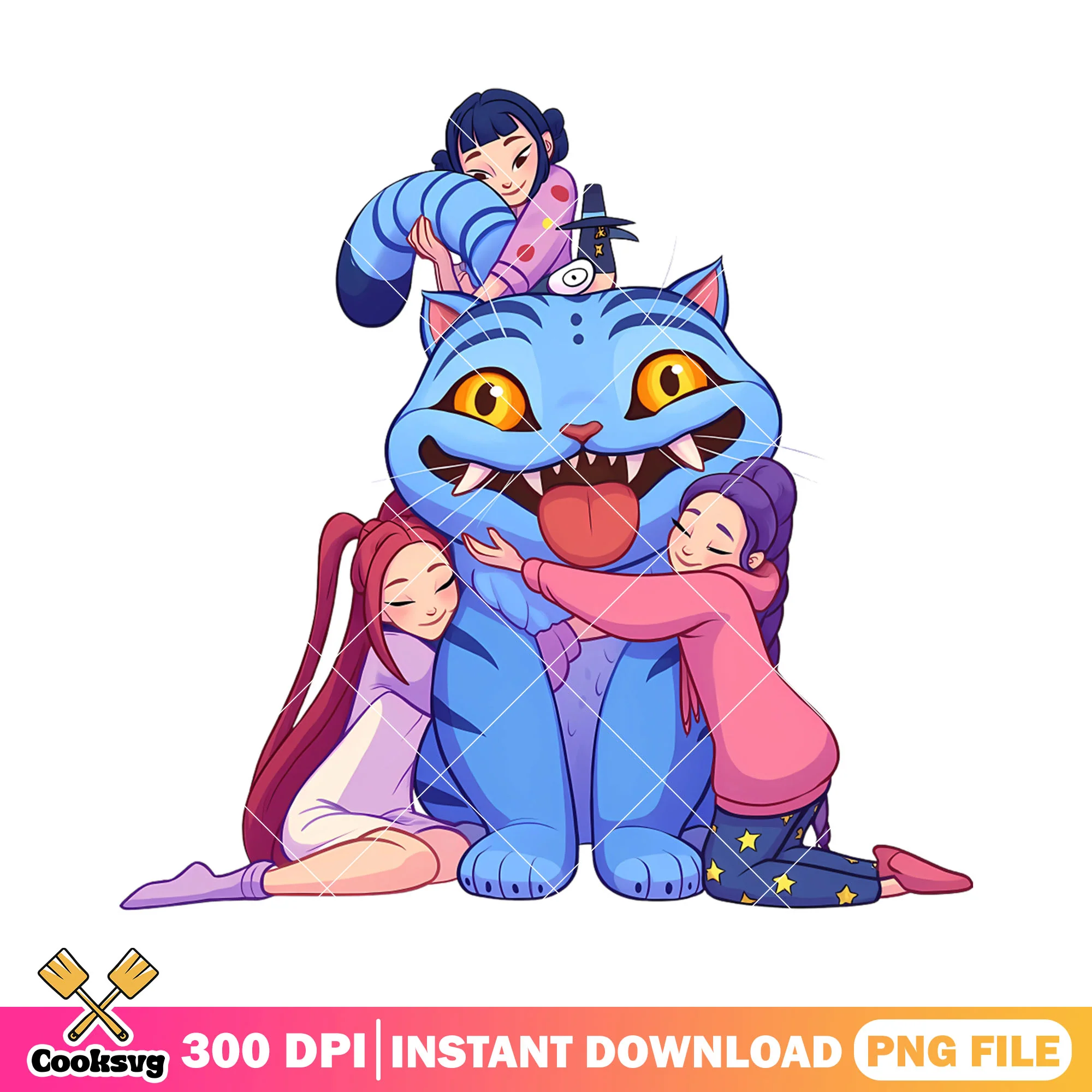 Huntrix band hug derpy png, derpy tiger png, huntrix kpop png