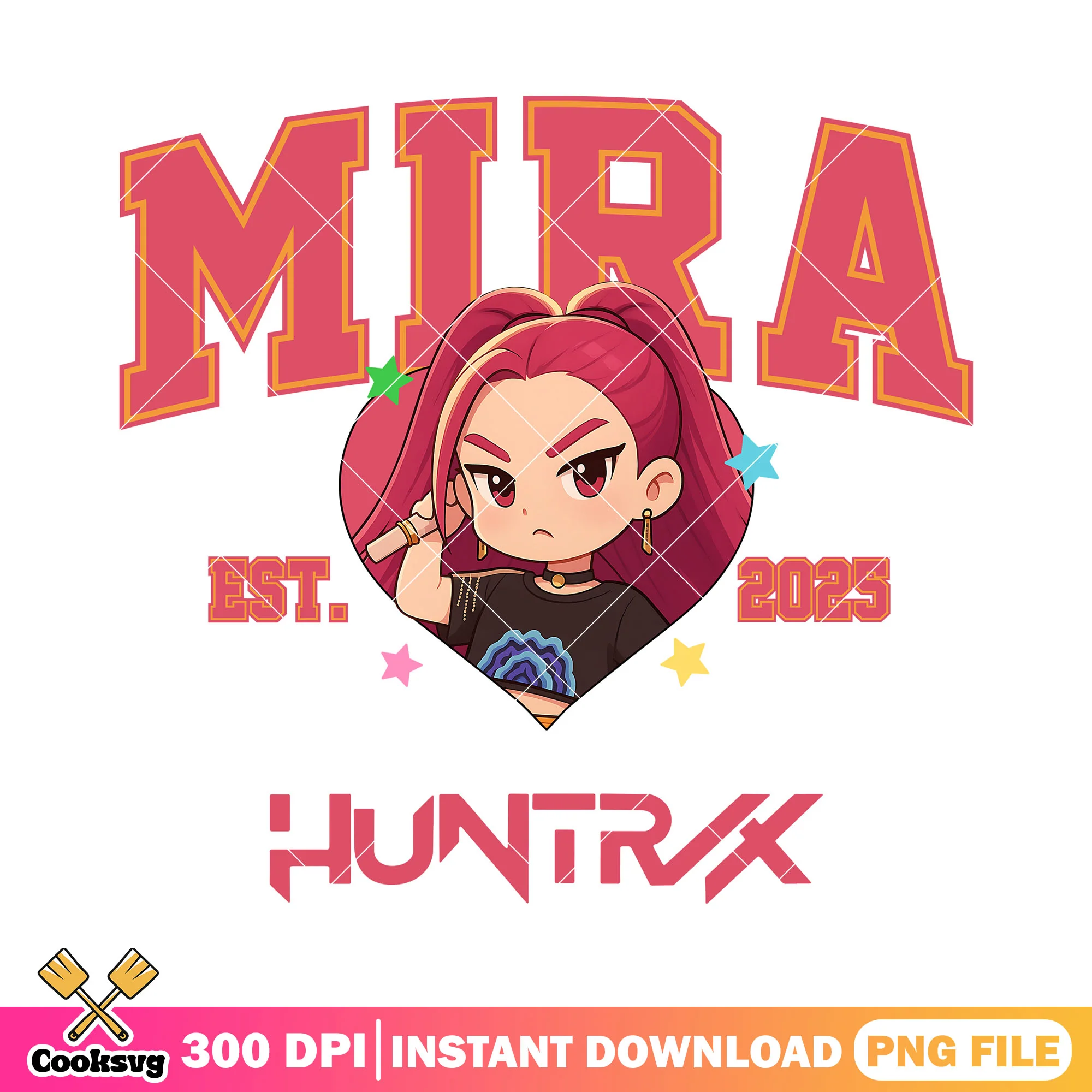 Huntrix est 2025 mira png, kpop mira png, kpop demon hunters png