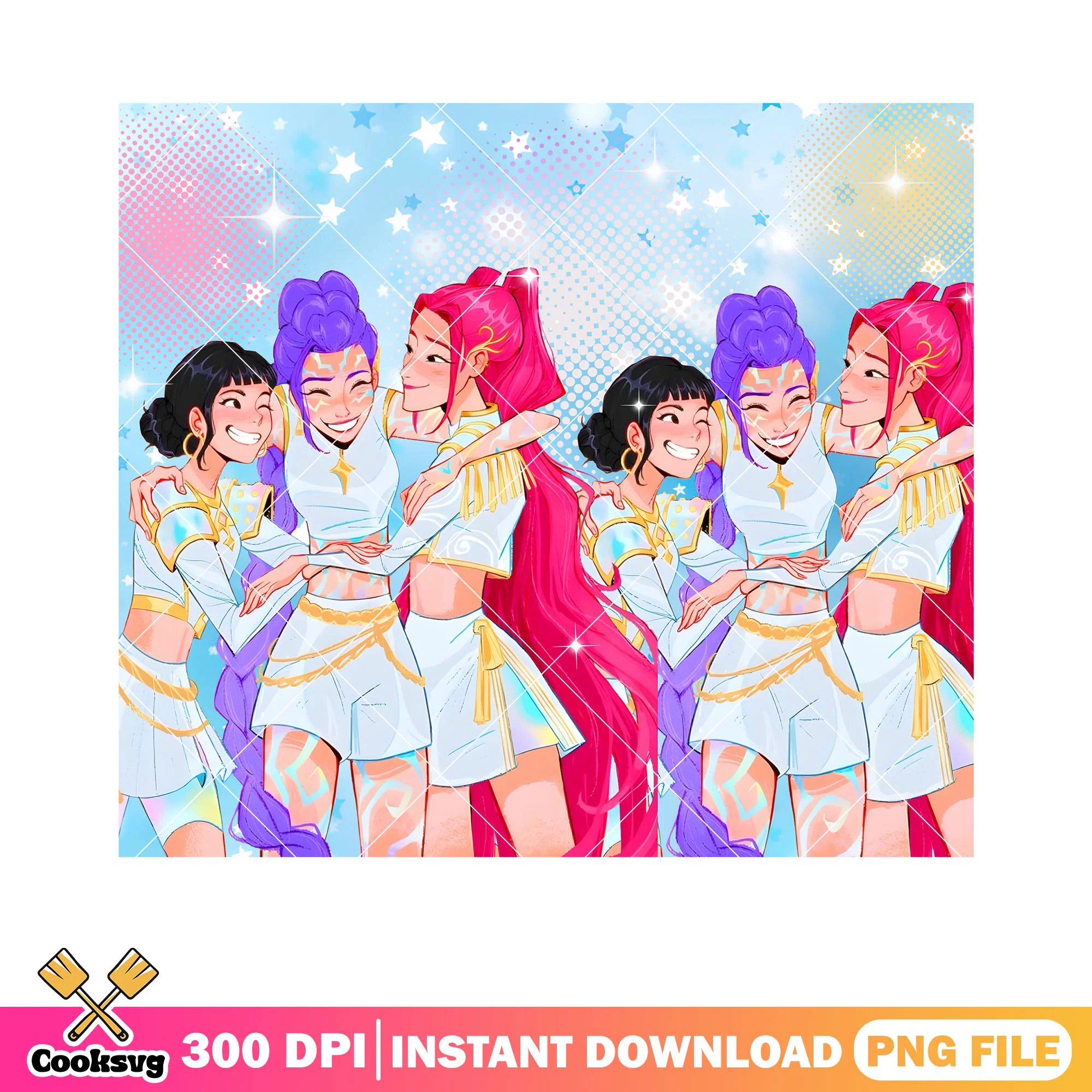 Huntrix happy moment png tumbler, huntrix girl png, kpop hunters png
