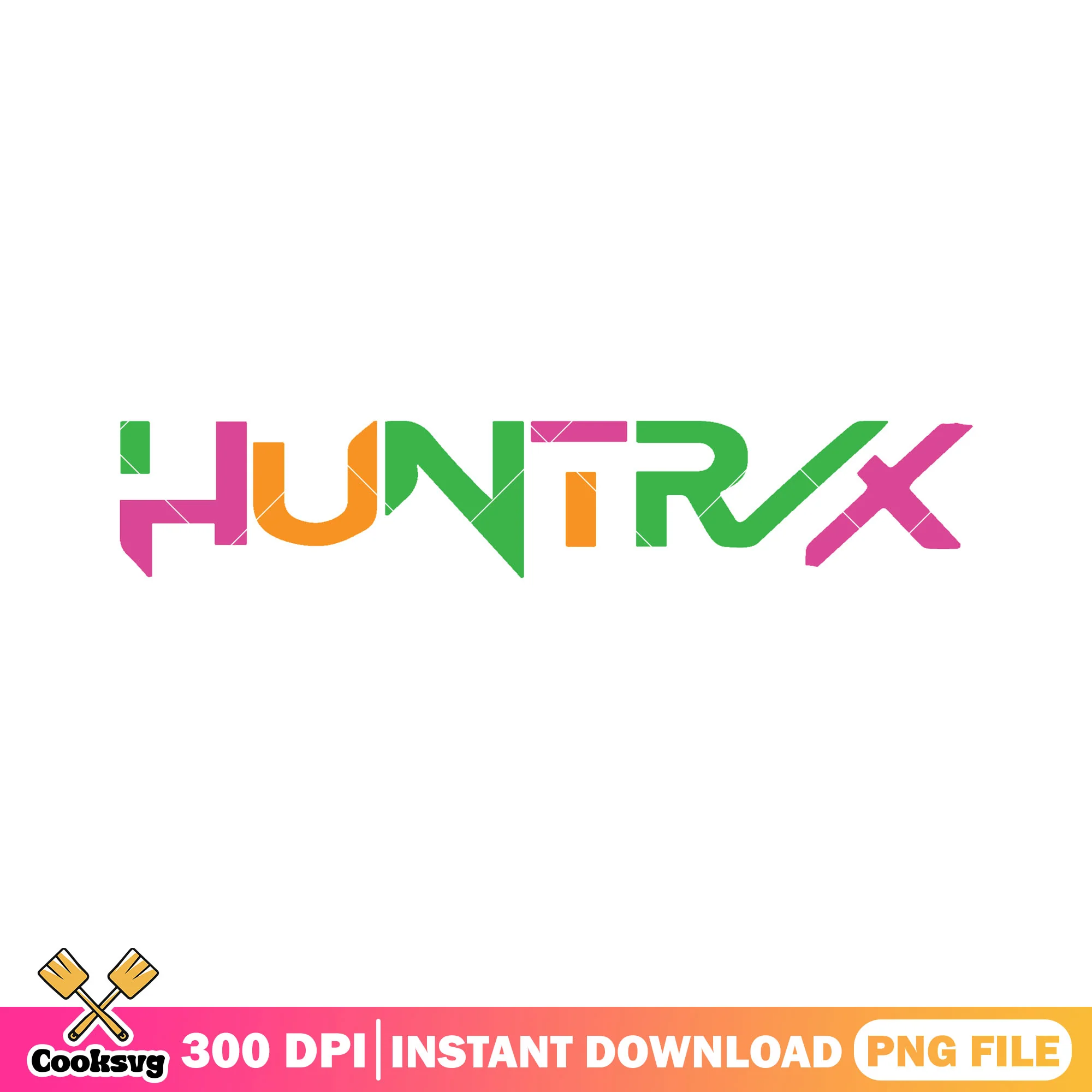 Huntrix signature design png, huntrix logo png, huntrix band png