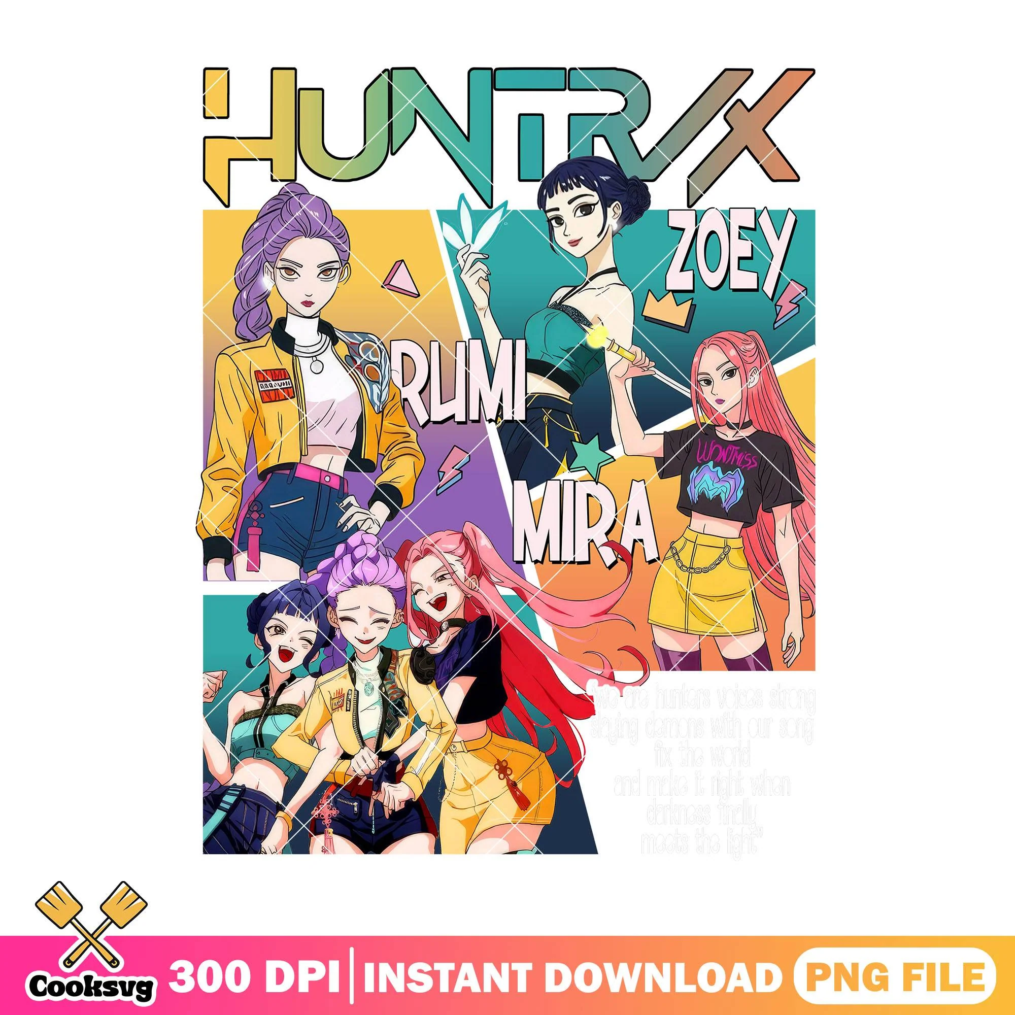Huntrix songs rythm png, huntrix song png, kpop hunters png