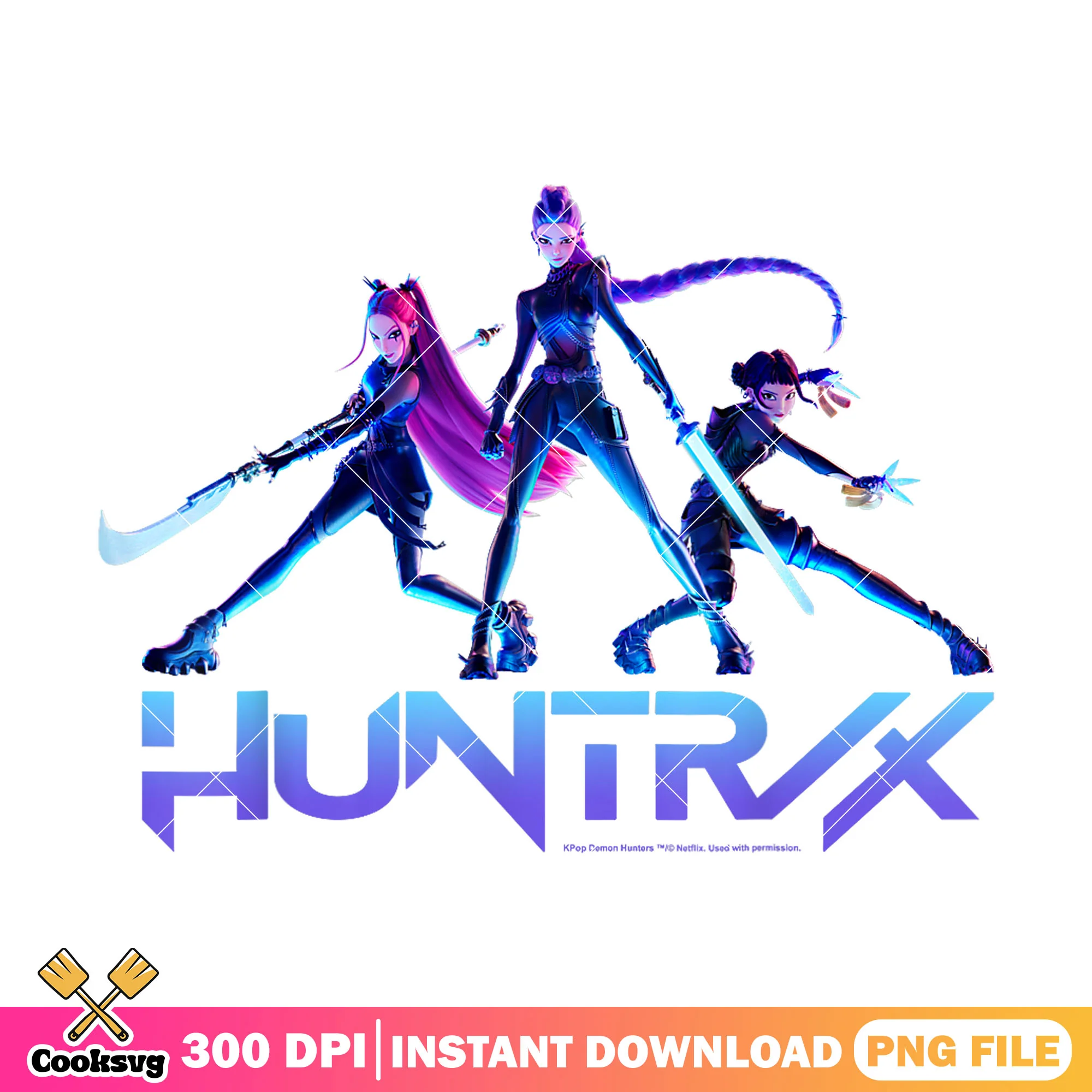 Huntrix the baddest png, huntrix girl png, huntrix movie png
