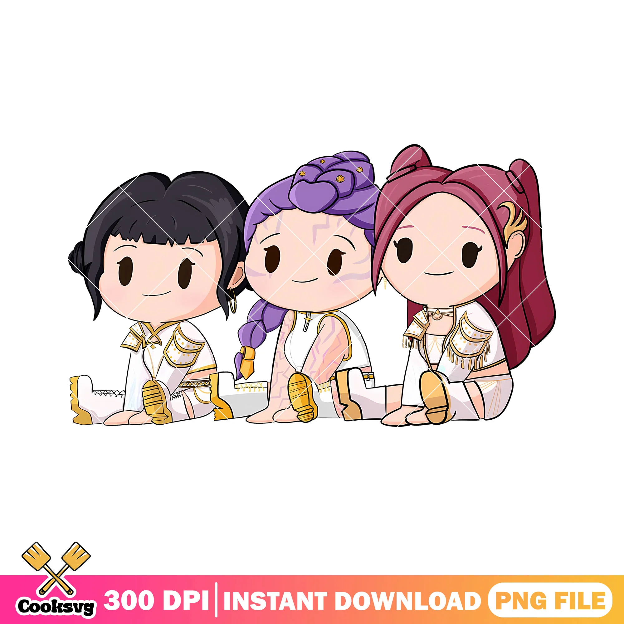 Huntrix the crackbrained png, huntrix girl png, huntrix band png