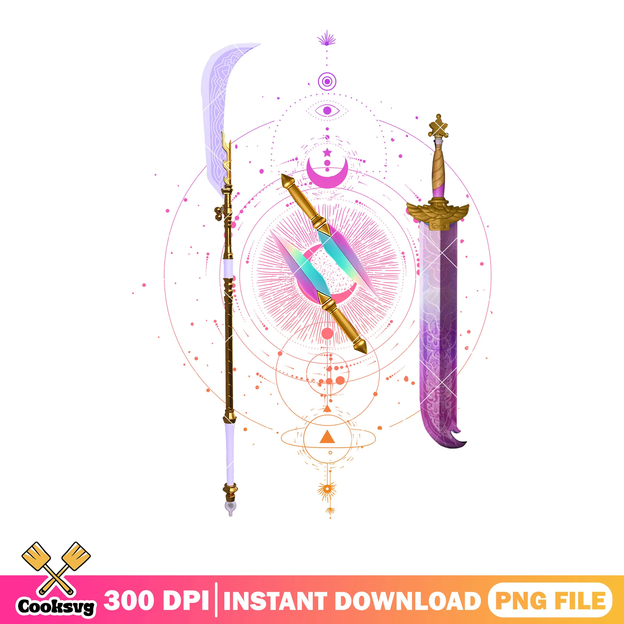 Huntrixs weapon png, kpop hunters png, huntrix member png