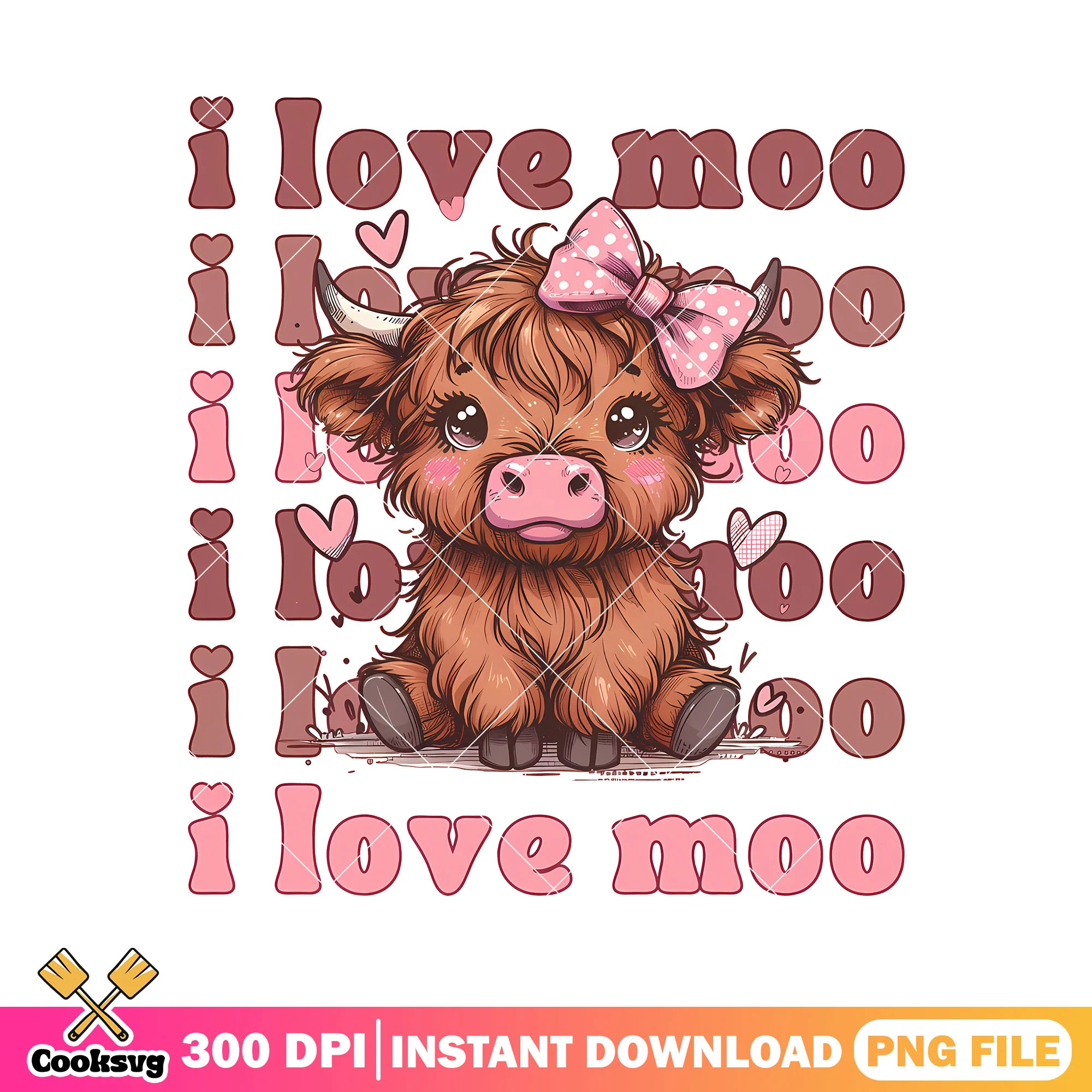 I love moo cow cute valentine png, cute valentine png, cow valentine png