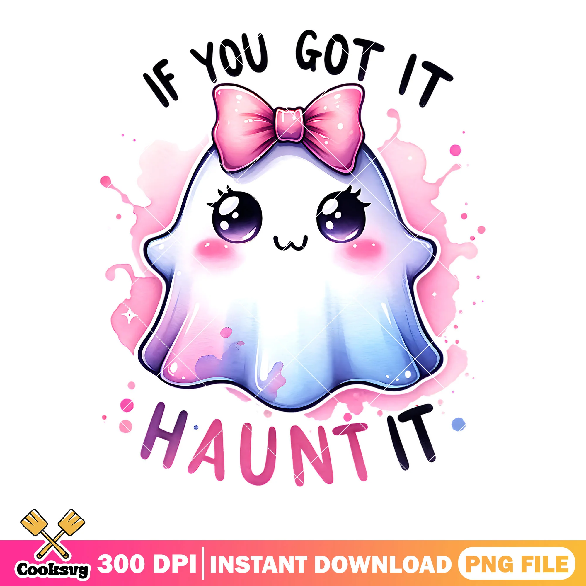If you got it haunt it png, ghost costume png, halloween scary png