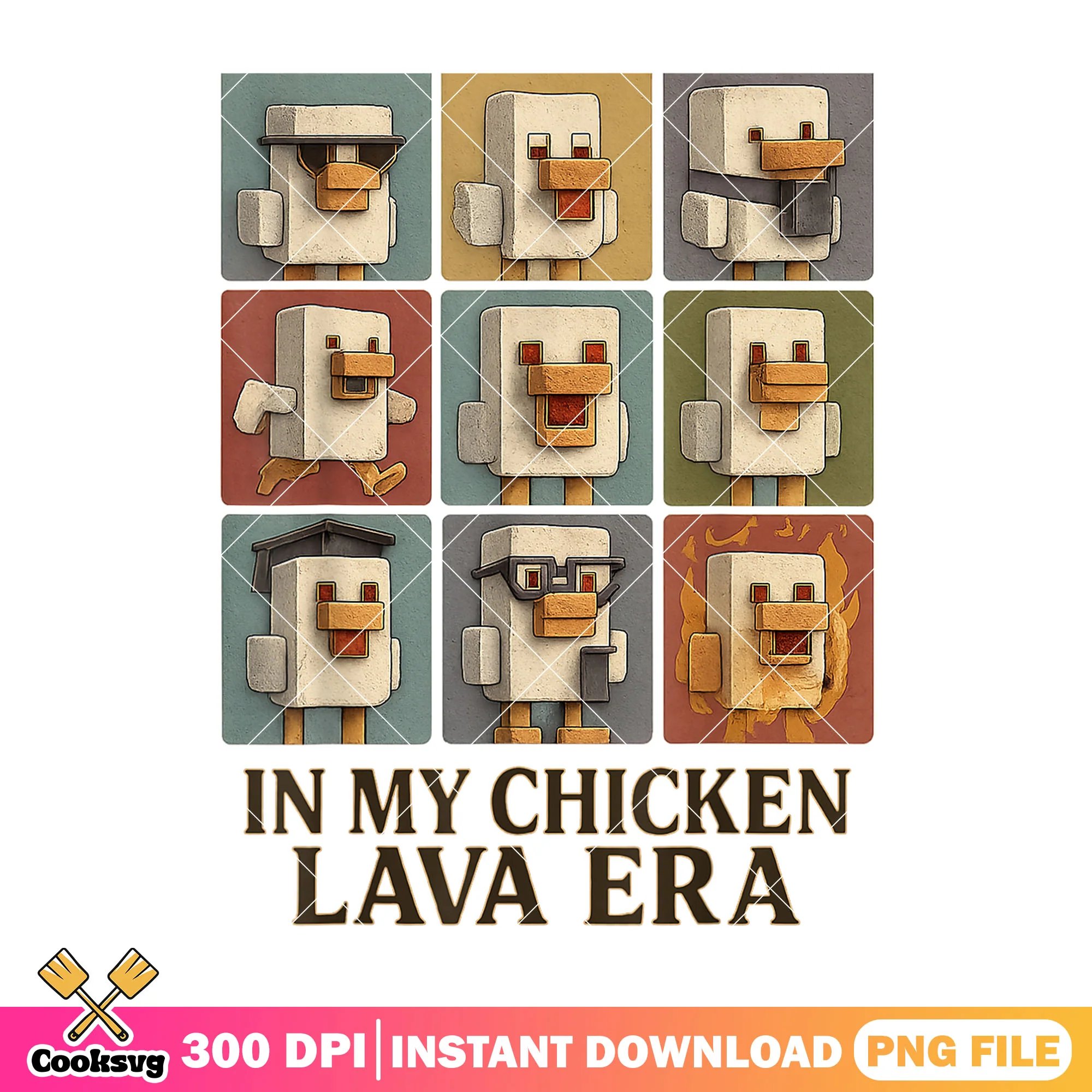 In my chicken lava era png, lava chicken png, lava fried chicken png
