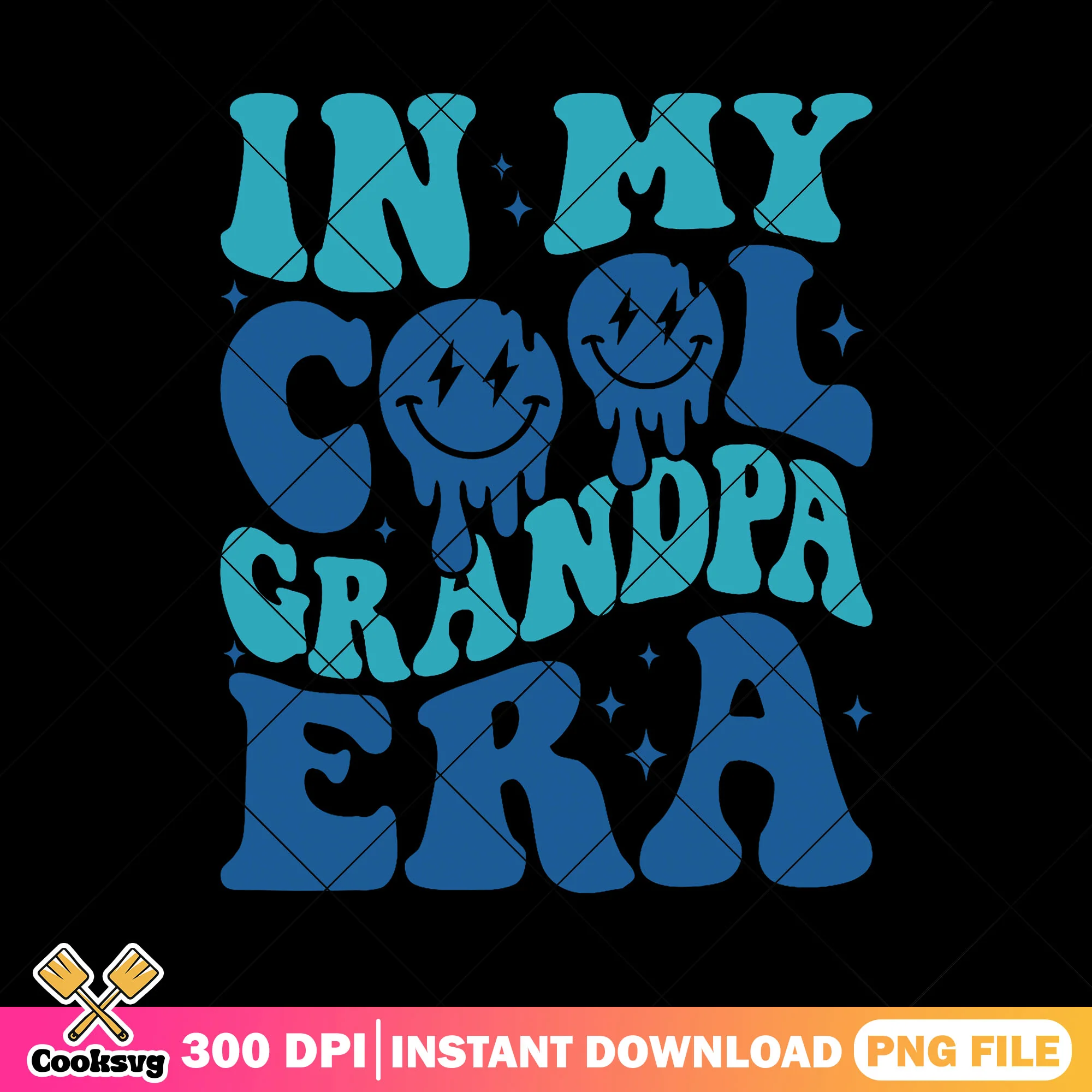 In my cool grandpa era png, blue dad png, funny grandpa gifts png