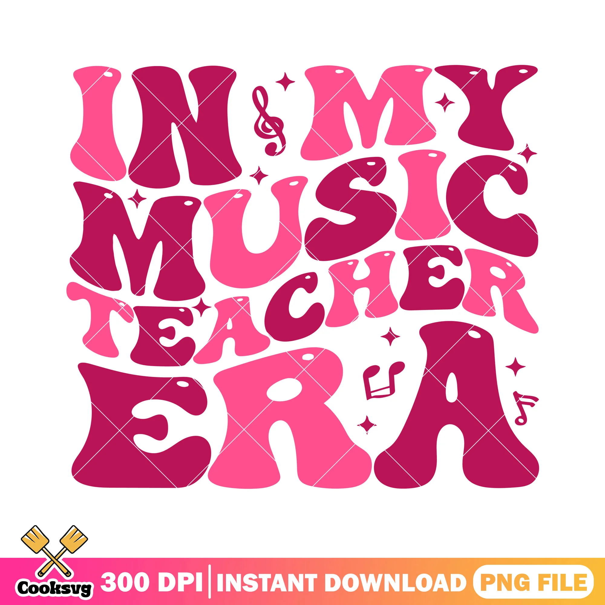 In my music teacher era png, going back to school png, red font png