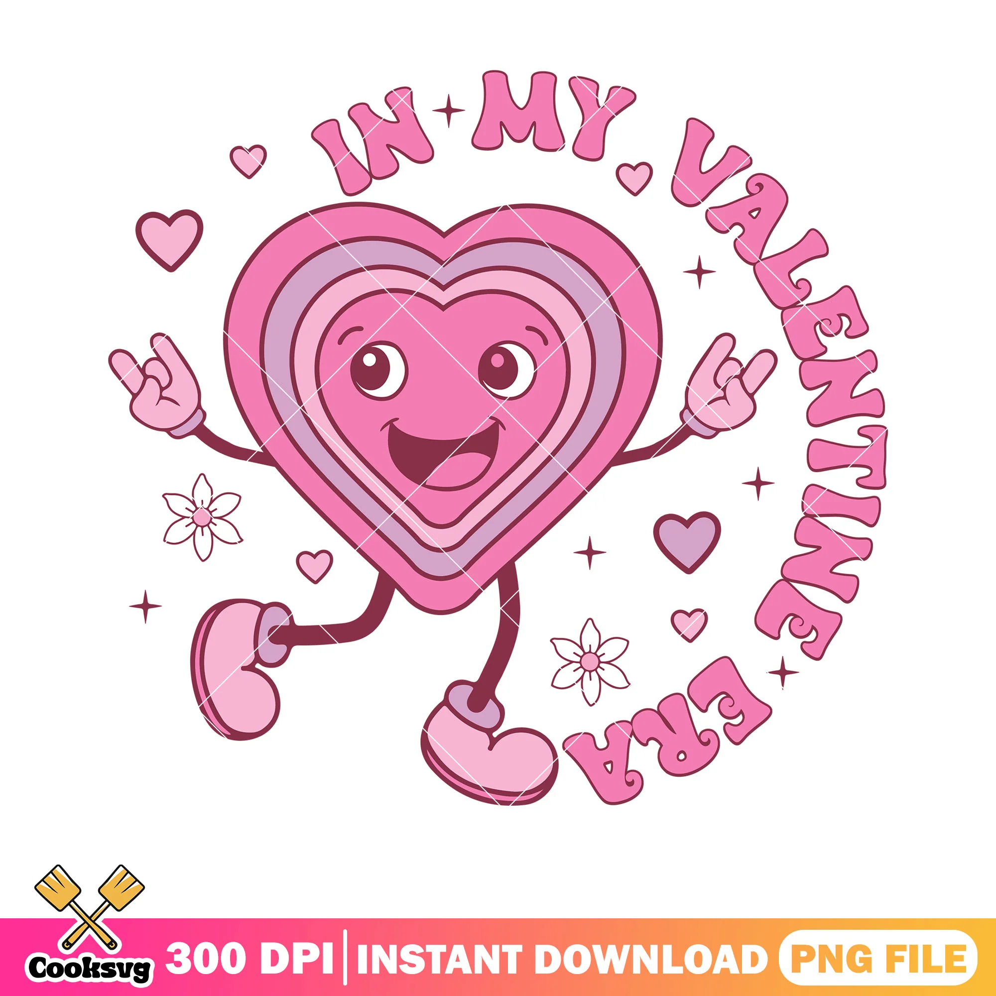 In my valentine era png, valentine heart png, love gifts png
