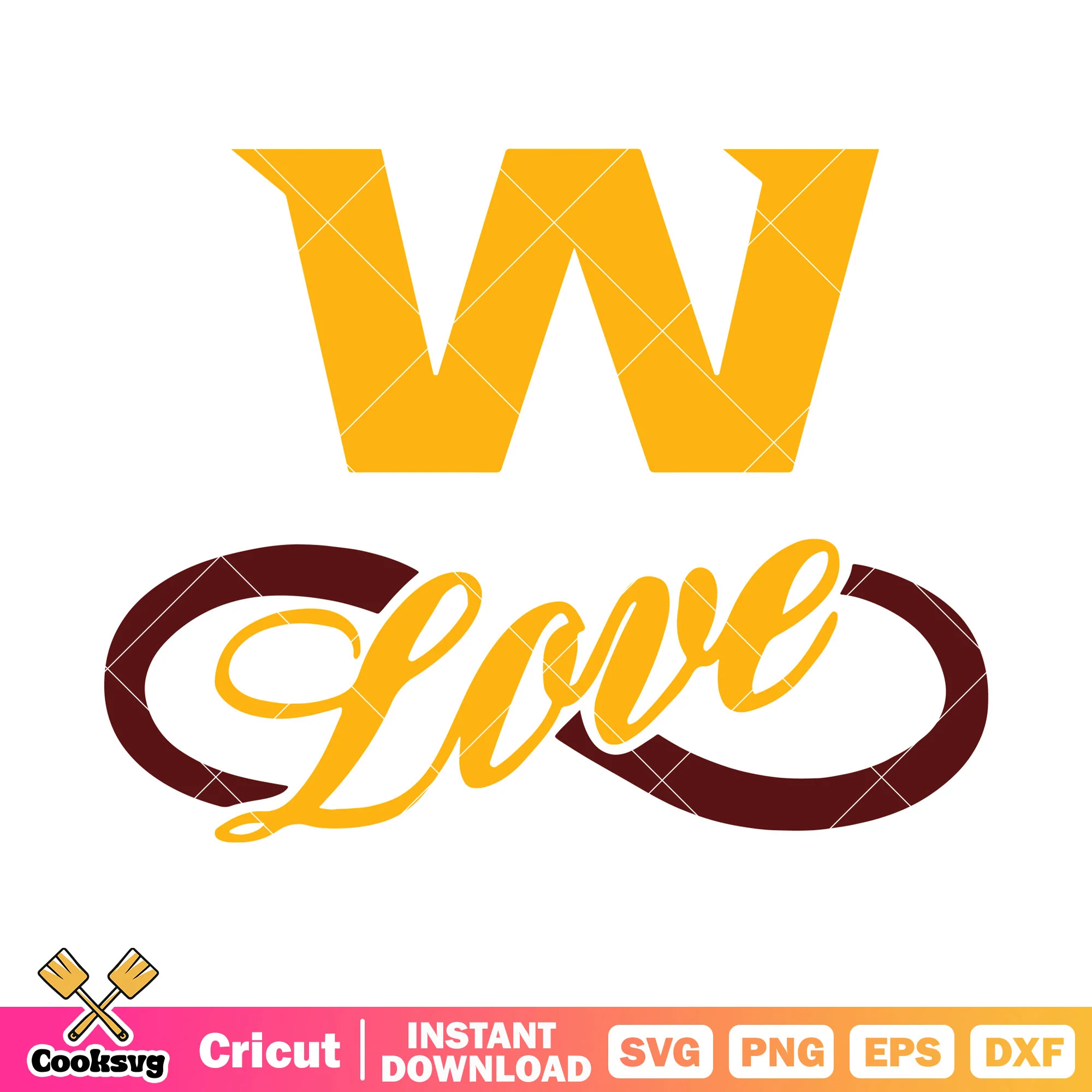 Infinity redskin lovely svg, washington redskin svg, afc north svg