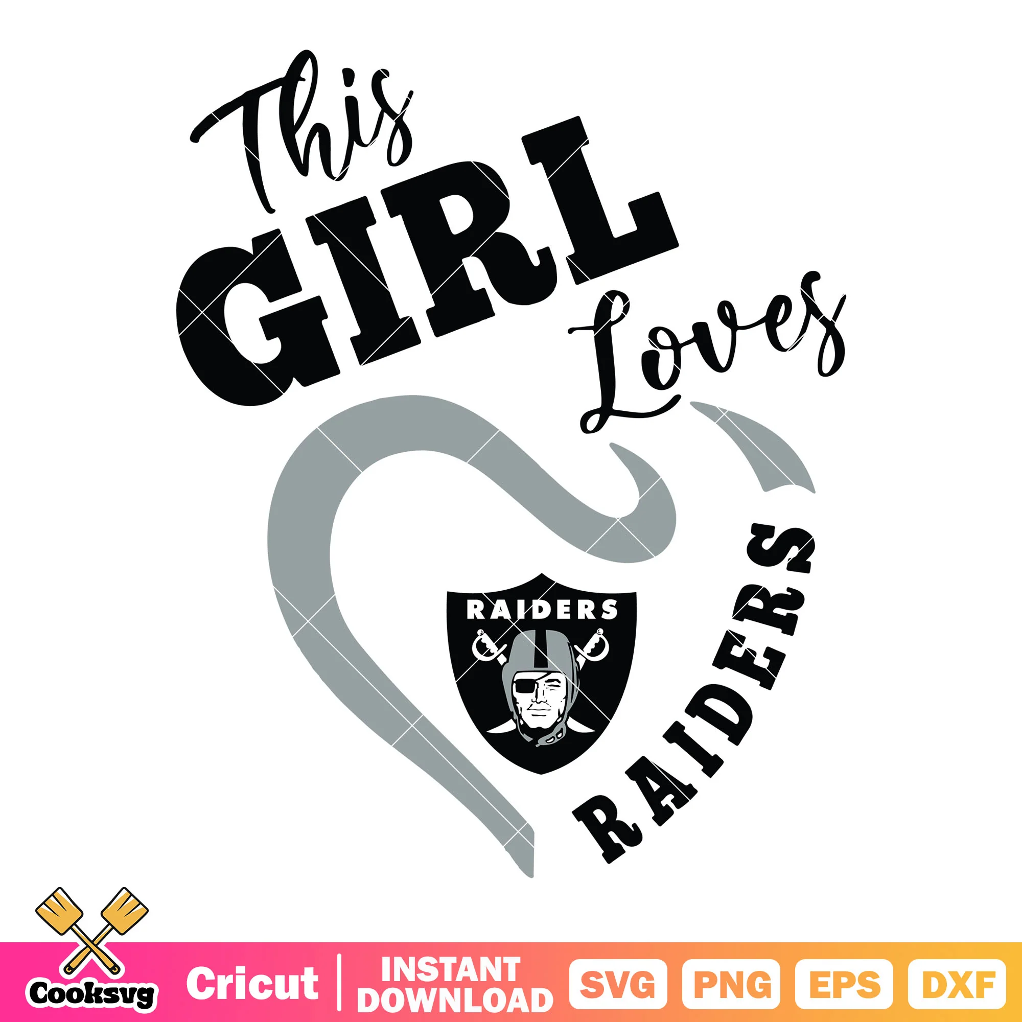 Is this baby girl love raiders svg, oakland raiders svg, nfl team svg