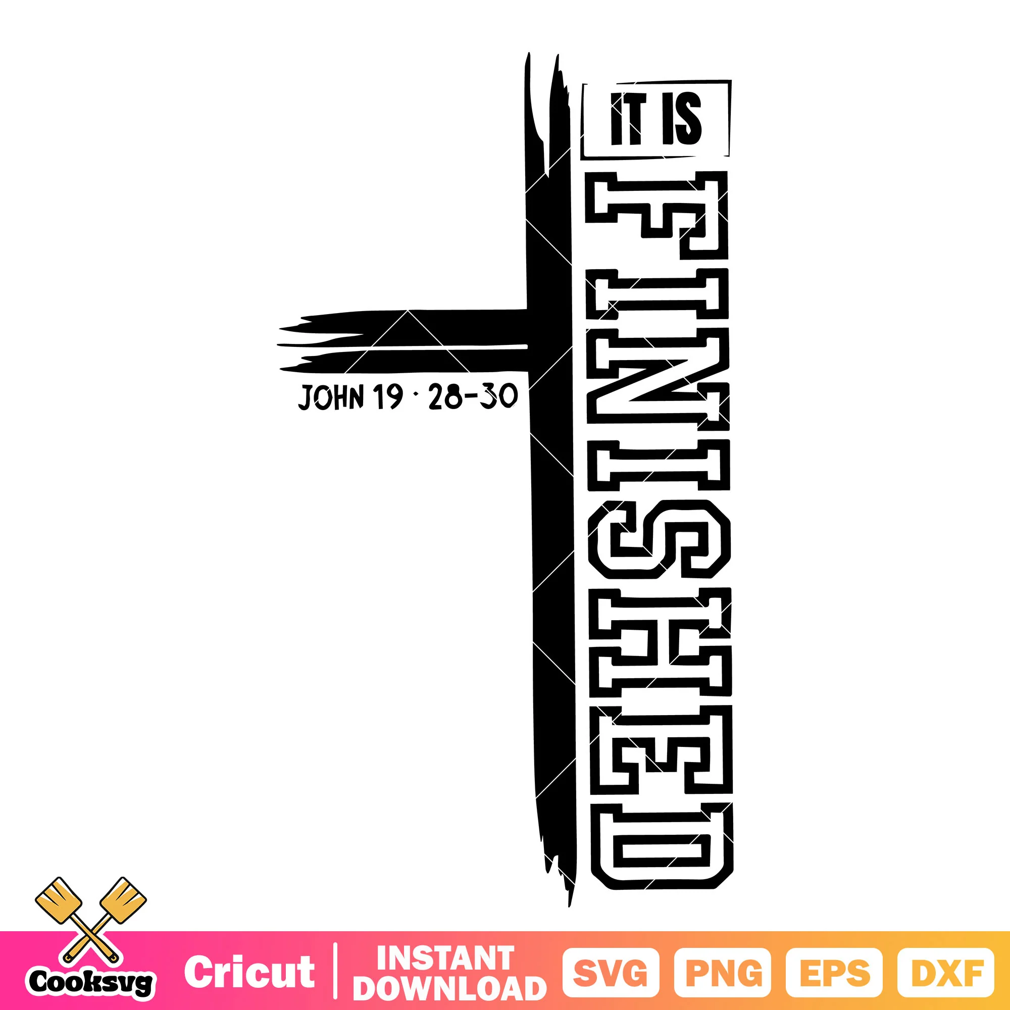 It is finished john svg design, JOHN 3 16 svg, easter svg