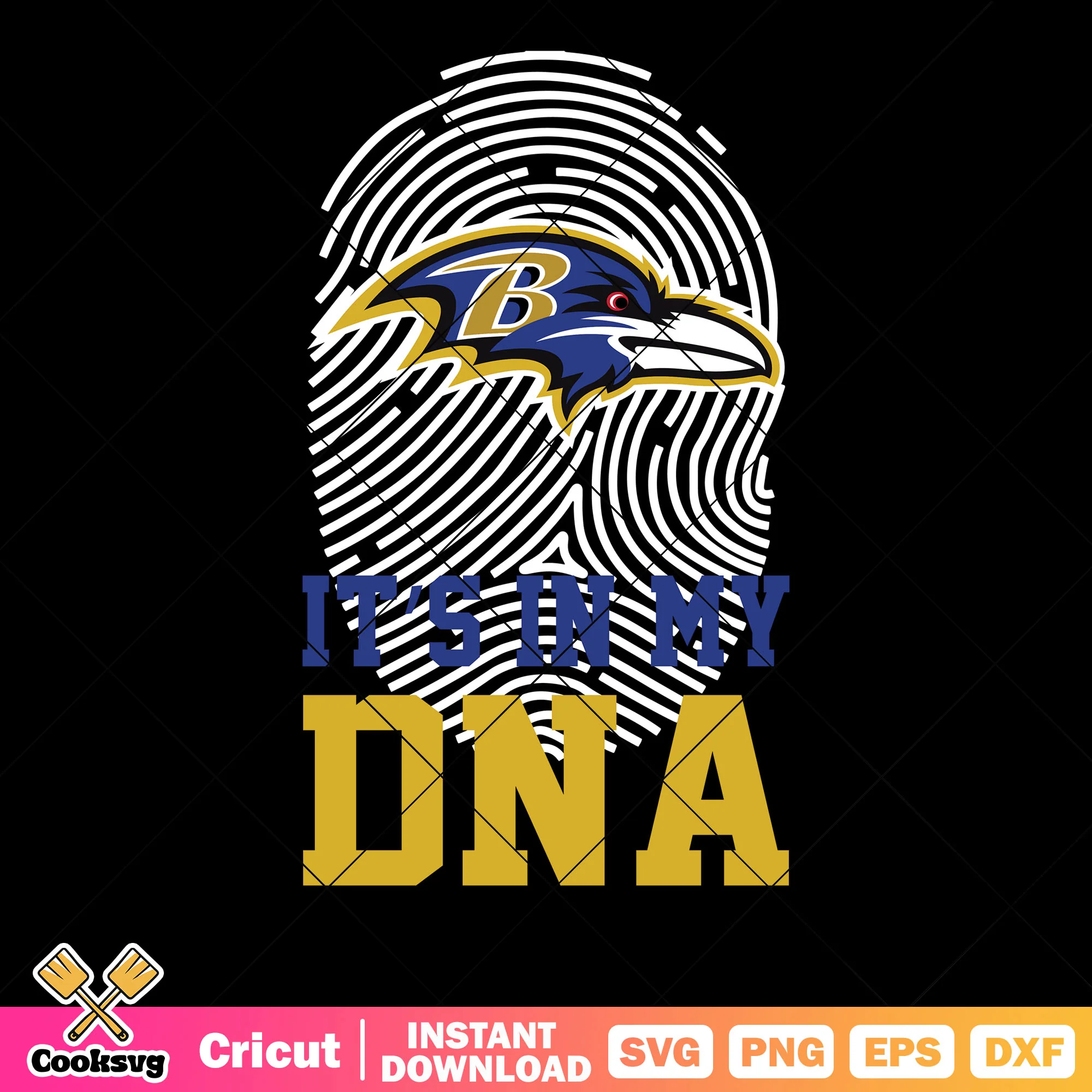 Its in my dna falcon svg. baltimore ravens svg, ravens svg