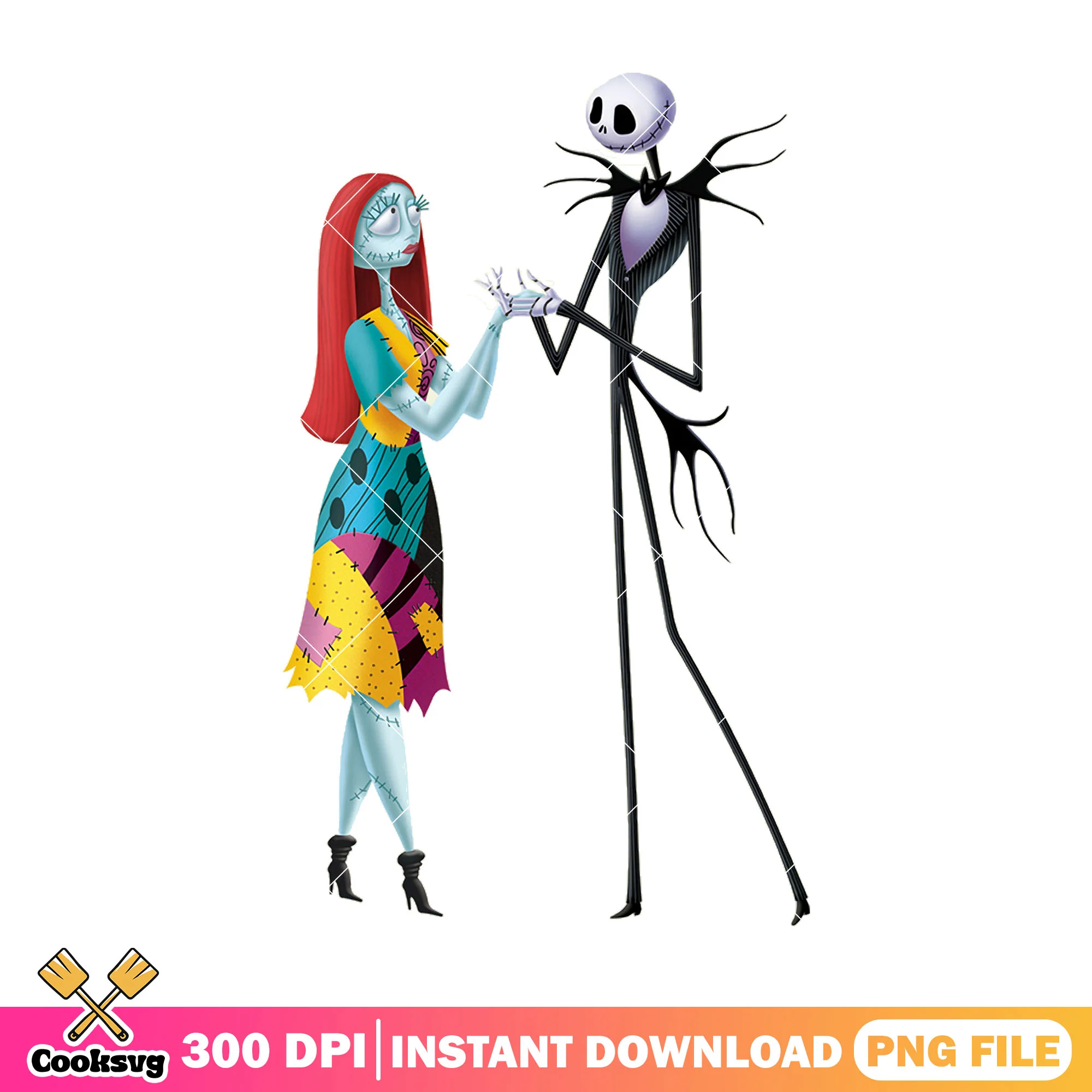 Jack dances with sally png, jack art png, halloween idea png