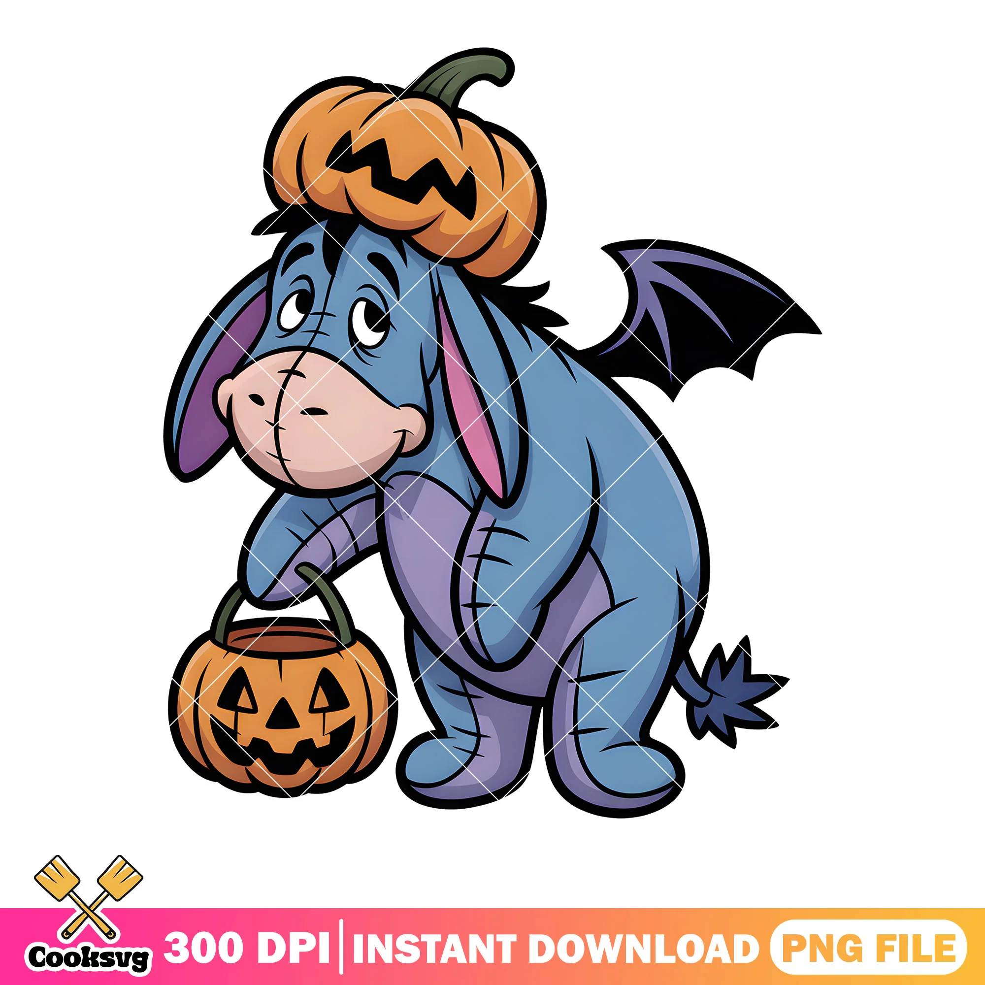 Jack o lantern eeyore png, winnie the pooh png, disney eeyore png