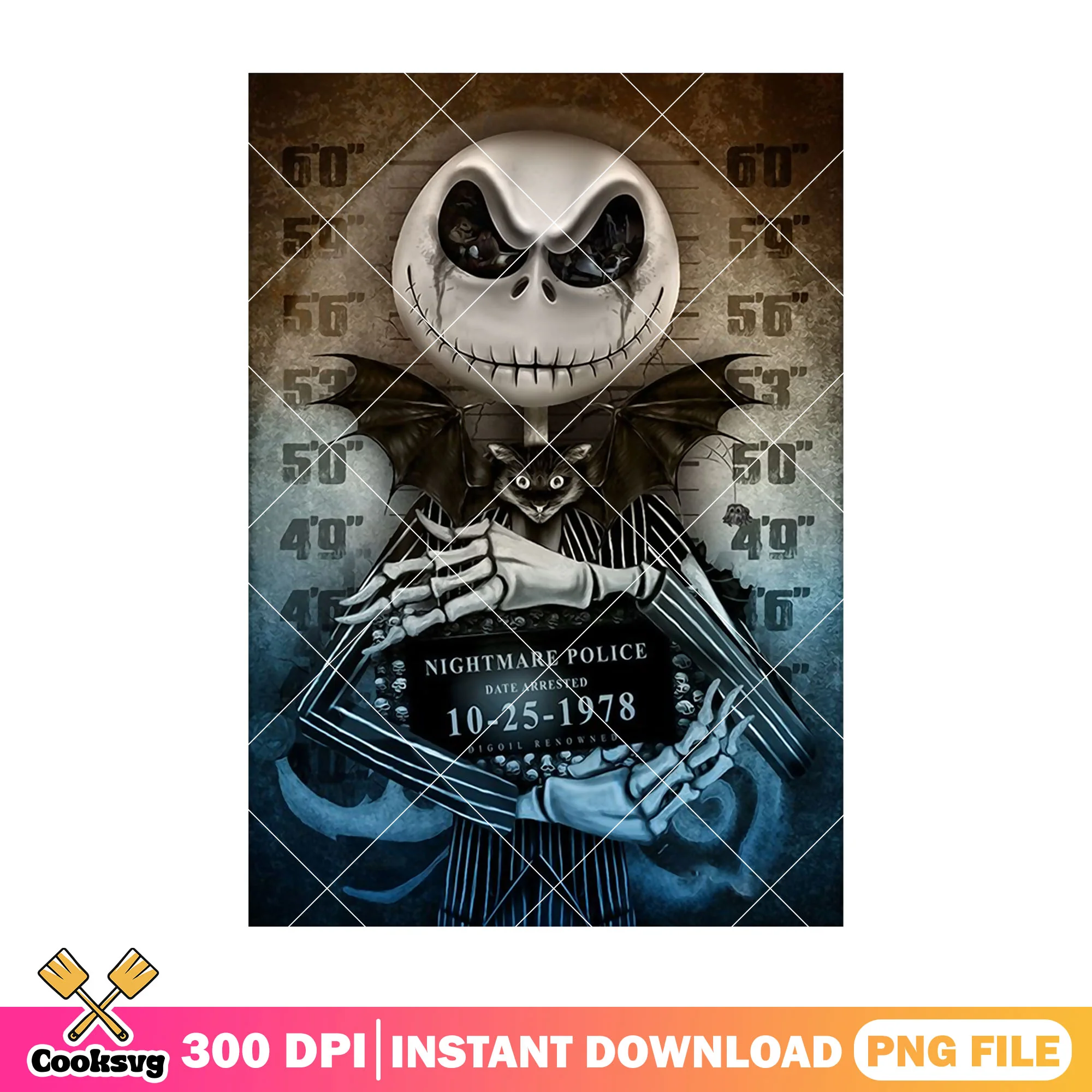 Jack skellington character crime design png, the pumpkin king png, halloween town png