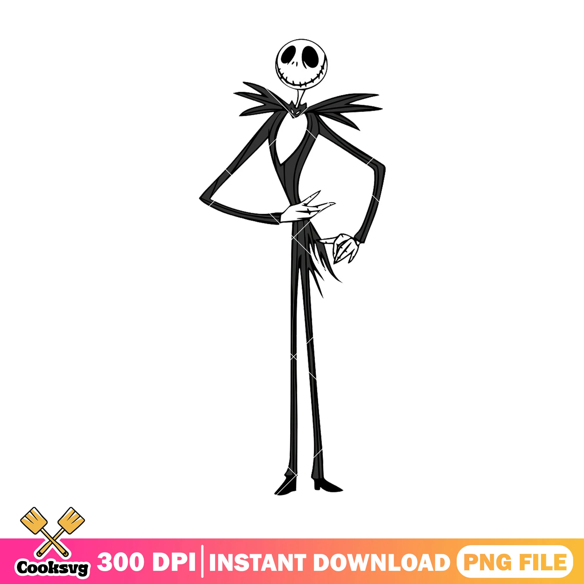 Jack standing design png, halloween cartoon png, disney art png