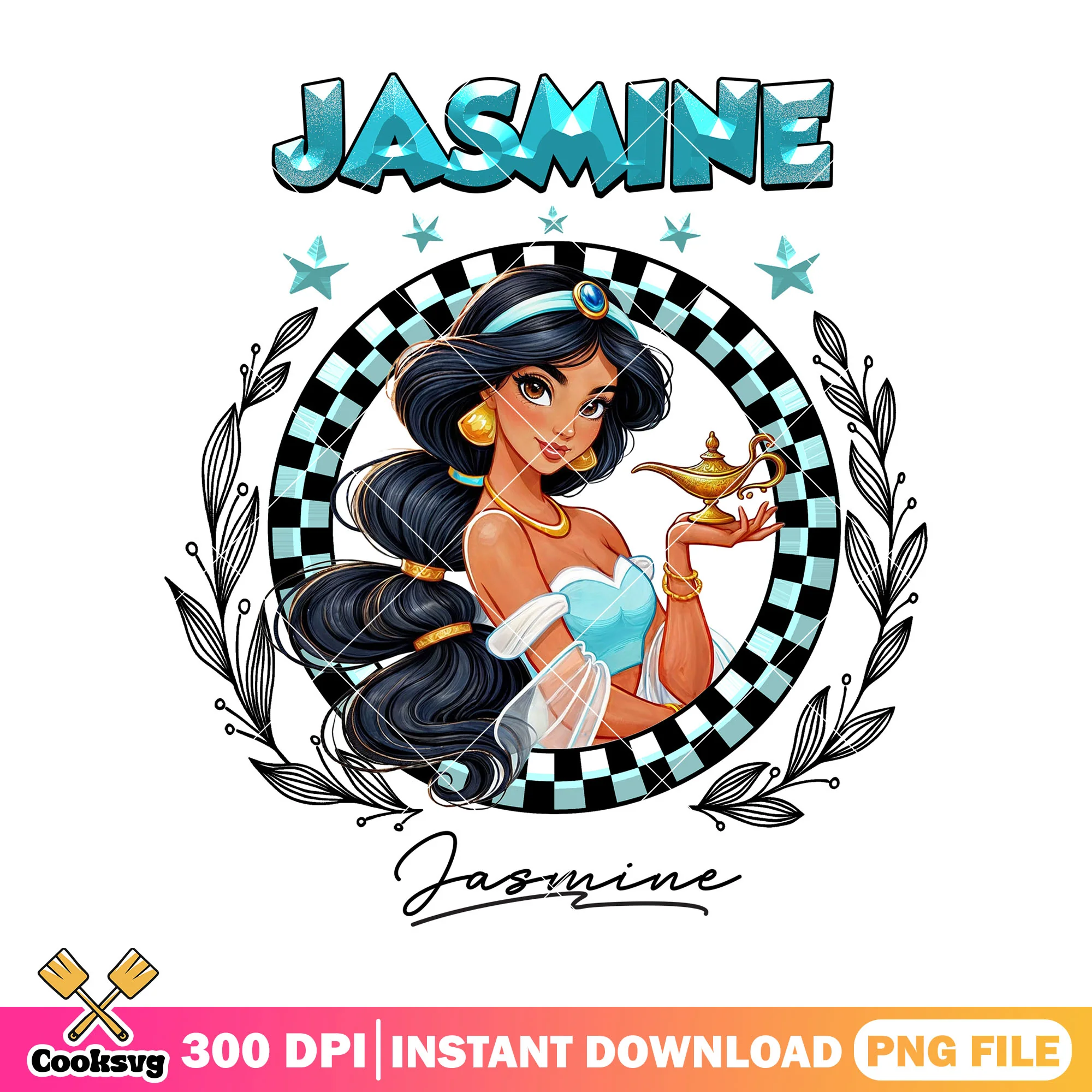 Jasmine signature png, jasmine aladdin png, disney princess png