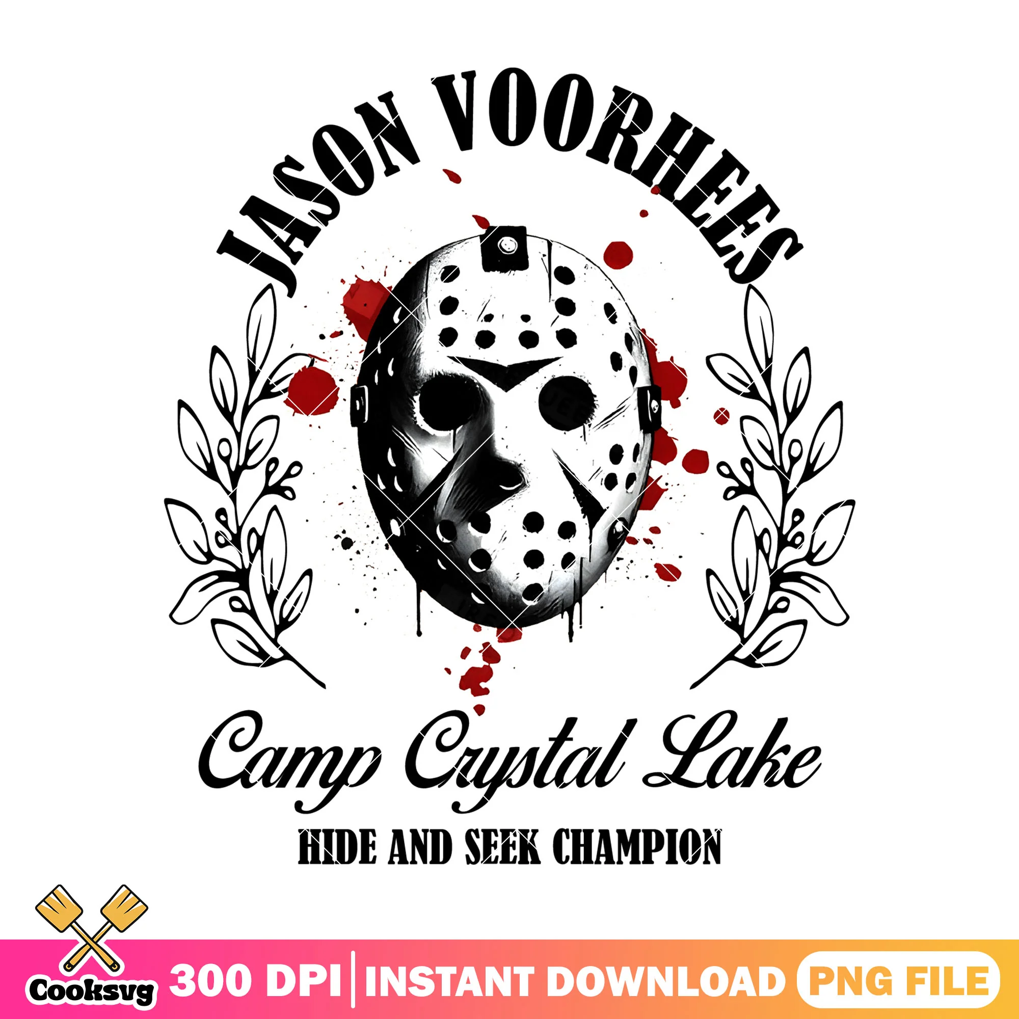 Jason voorhees camp crystal png, horror movie png, halloween png