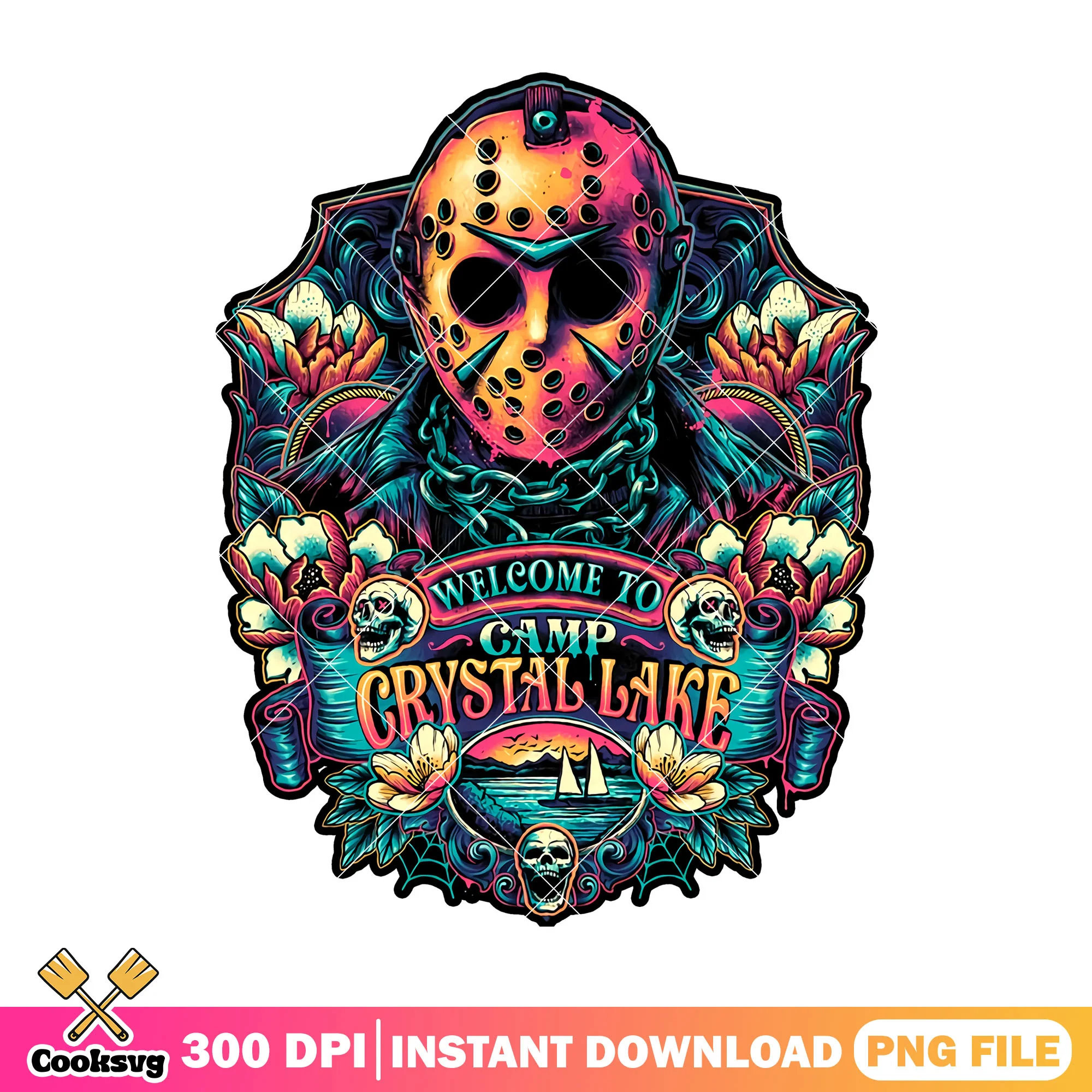 Jason voorhees welcome to camp crystal lake png, horror movie villains png