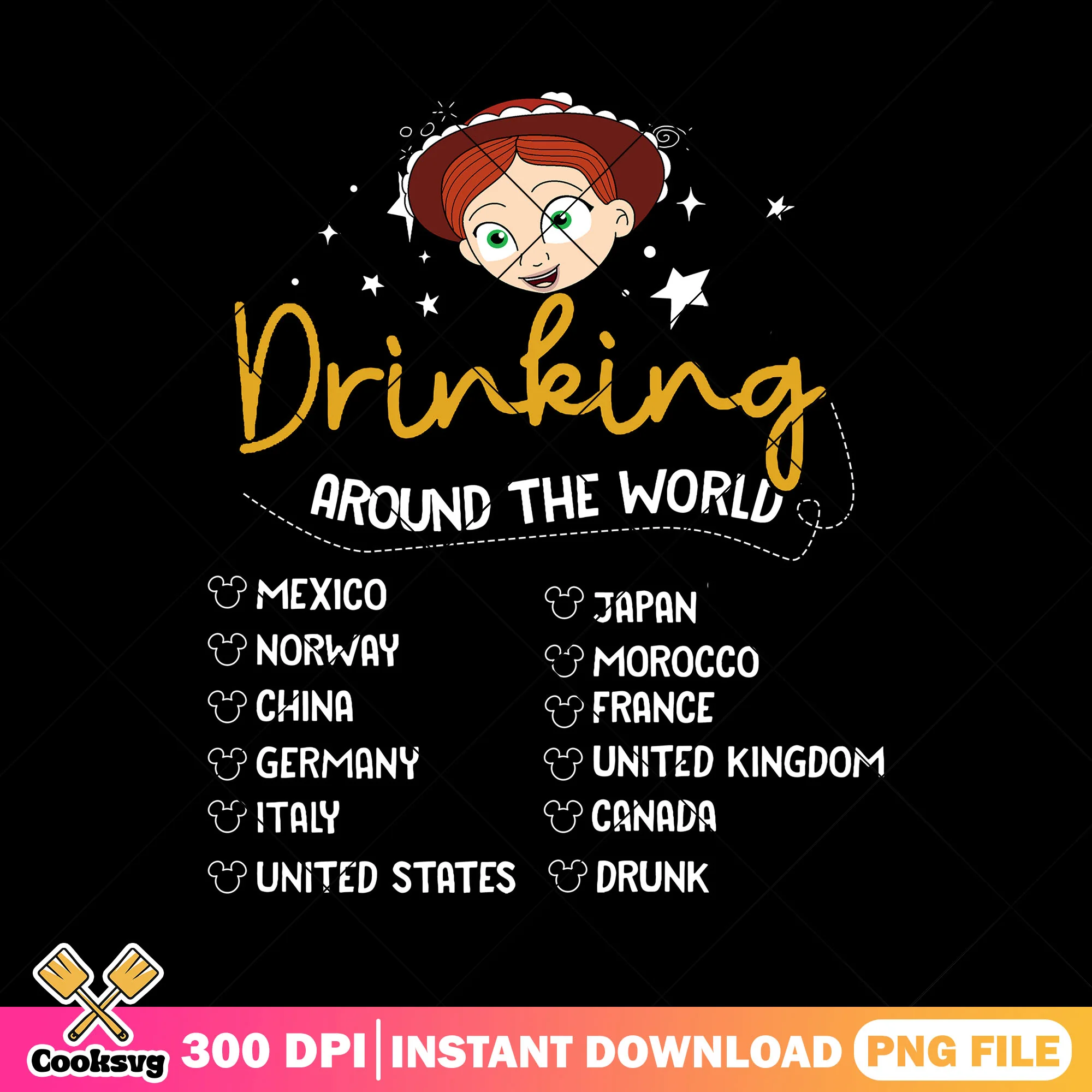 Jessie drink world location png, toy story png, disney springs png