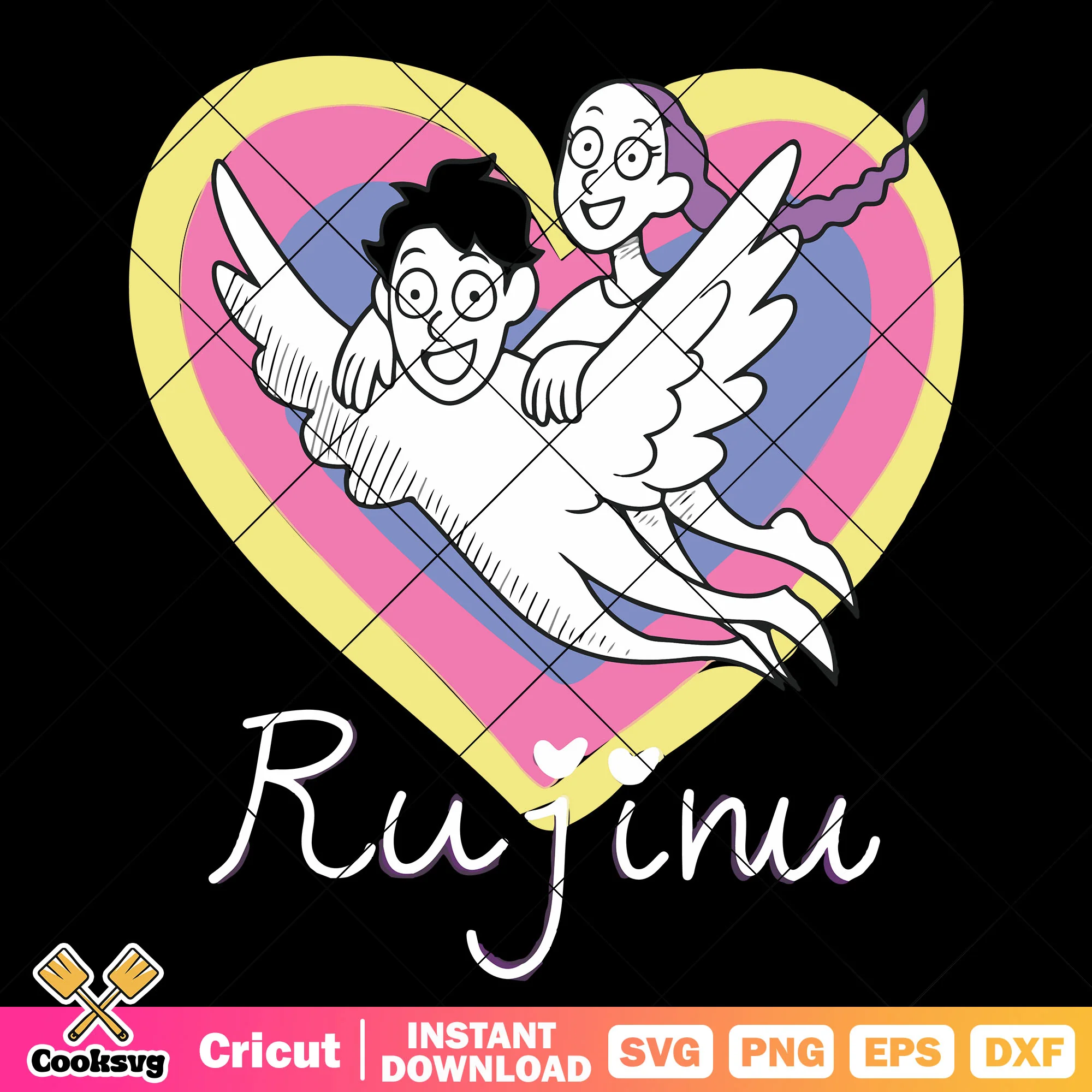 Jinu and ruji couple kpop svg, jinu saja svg, kpop demon hunters svg
