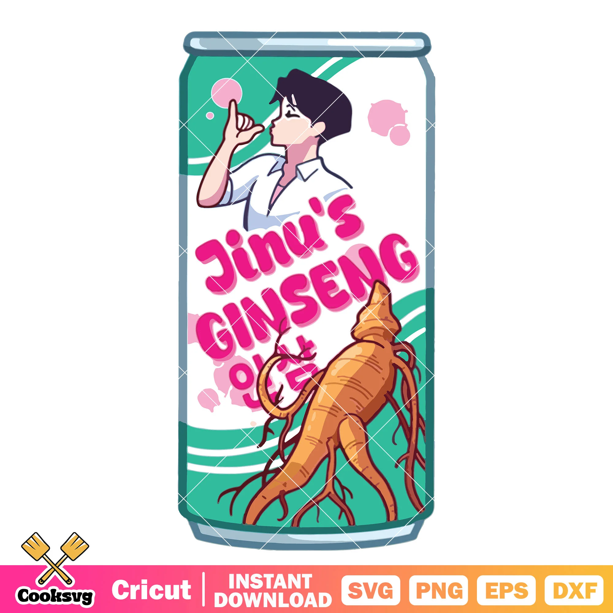 Jinu ginseng soda pop svg, jinu soda pop svg, saja boys svg