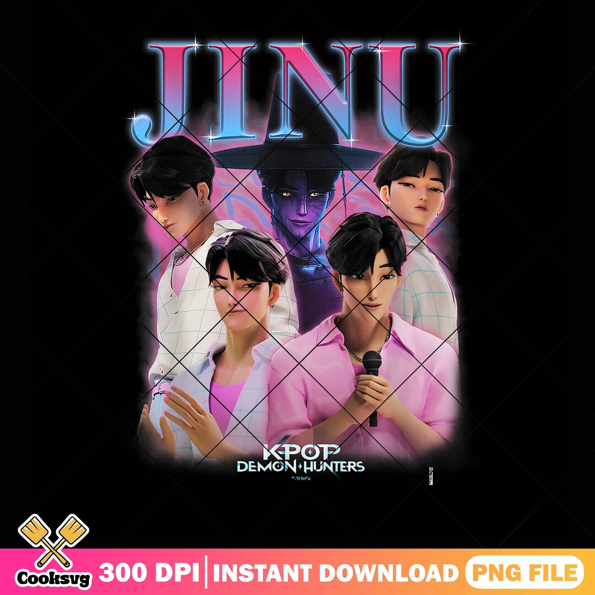 Jinu the handsome hunter png, jinu saja png, kpop hunters png