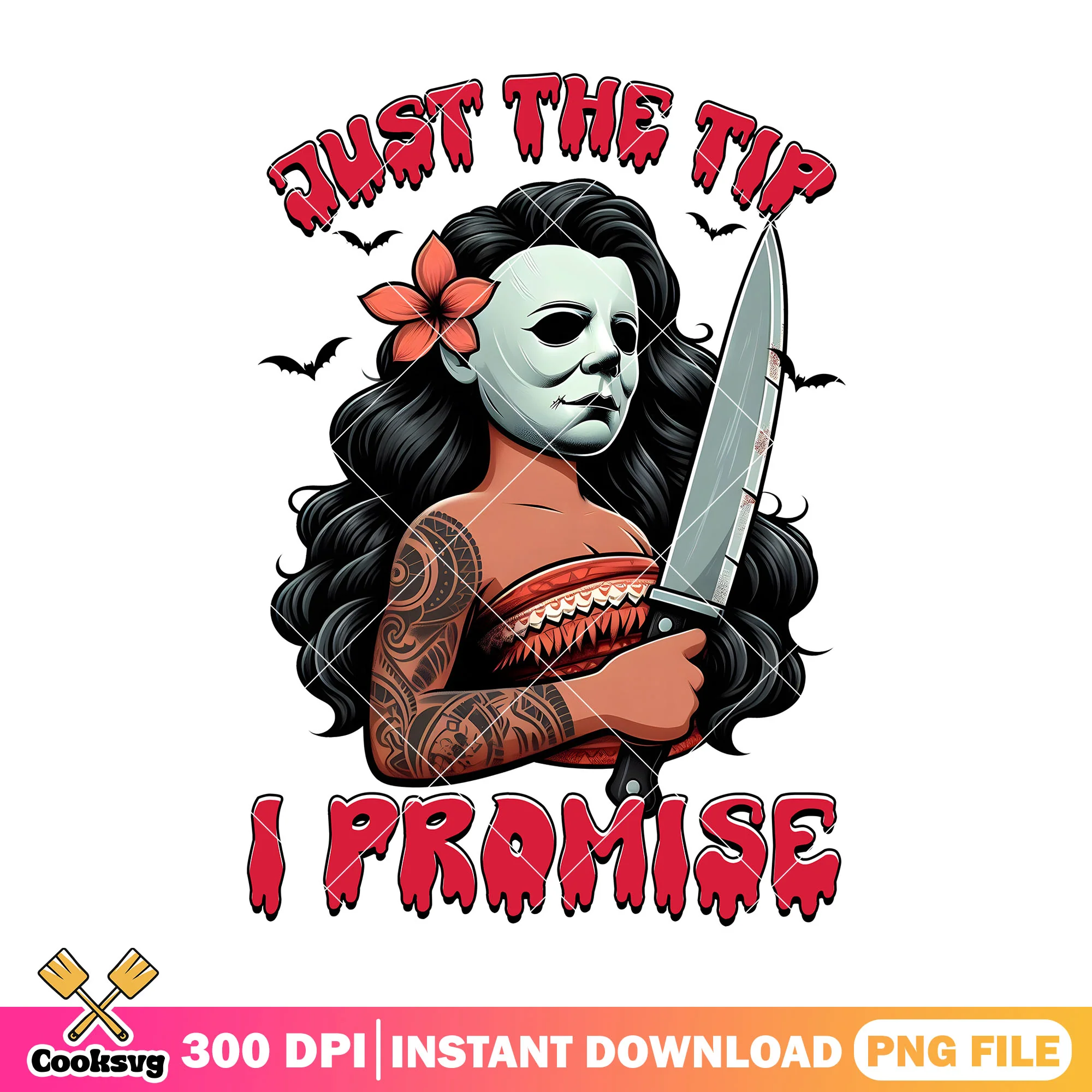 Jusst the tip design png, halloween costumes png, horror character png