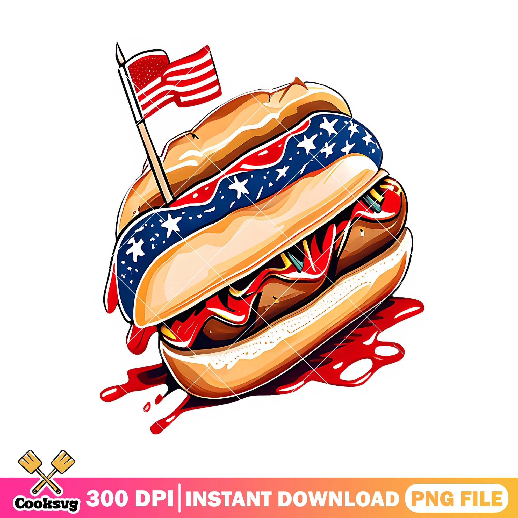 Just a america hot dog png, hot dog america png, 4th of july png
