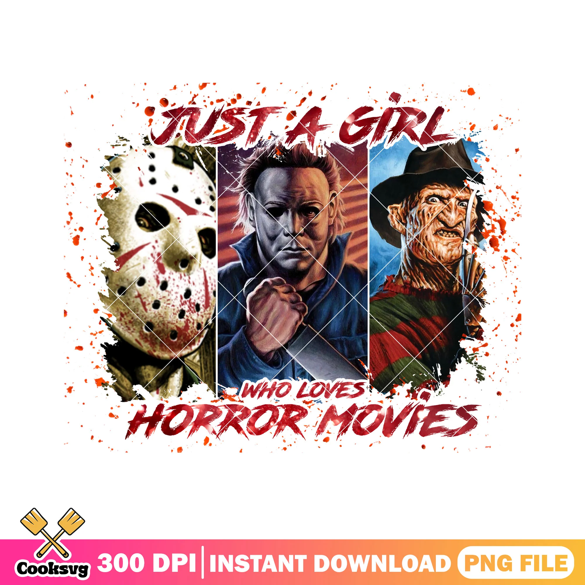 Just a girl who love horror movies png, best horror movies png