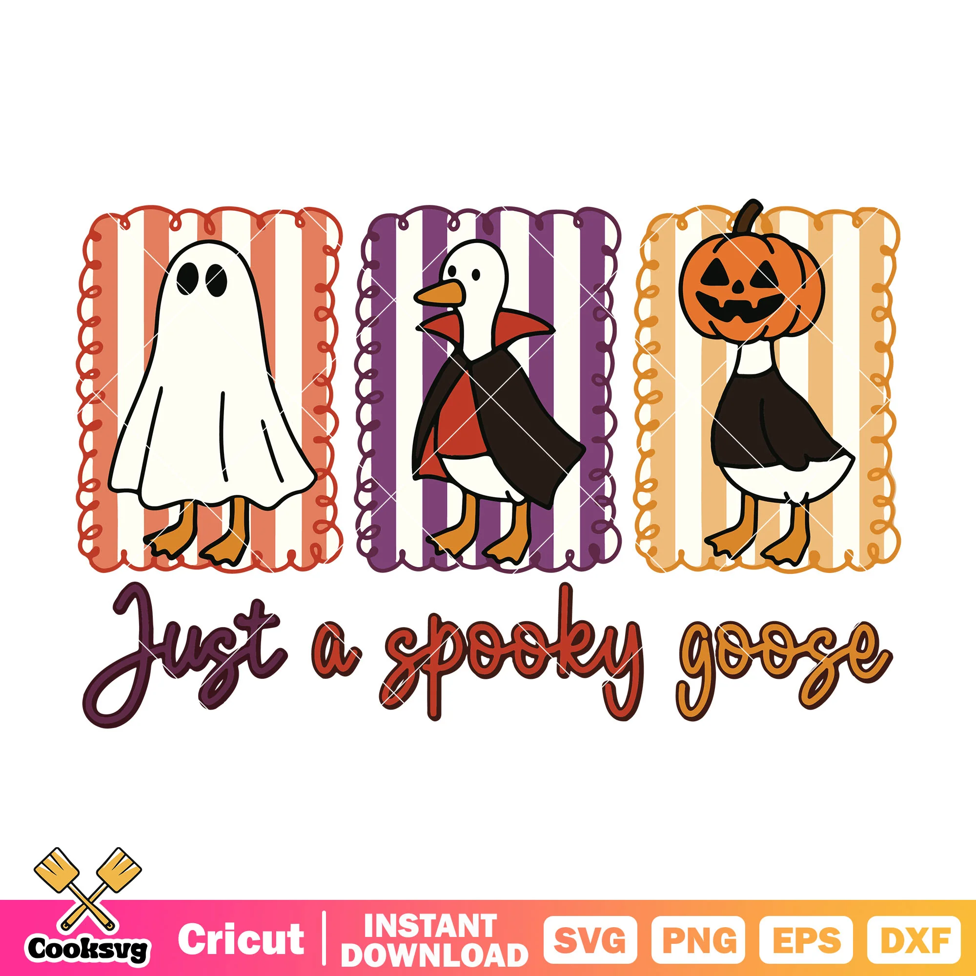 Just a spooky goose svg, spooky season svg, spooky goose svg