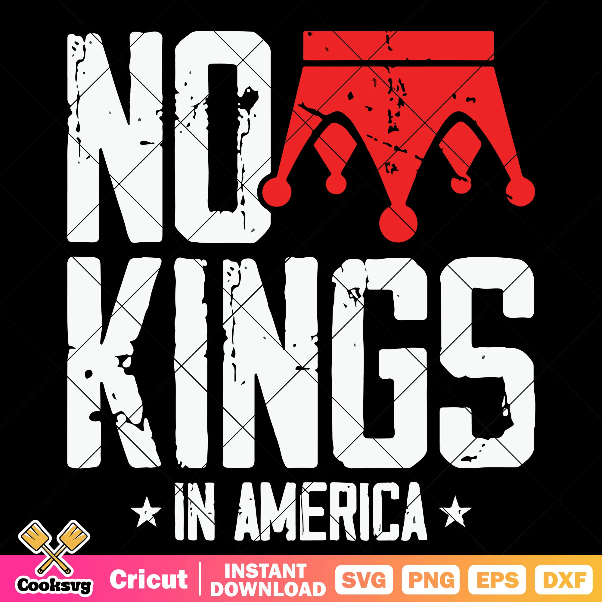 Just no king america svg, no kings svg, no kings day svg