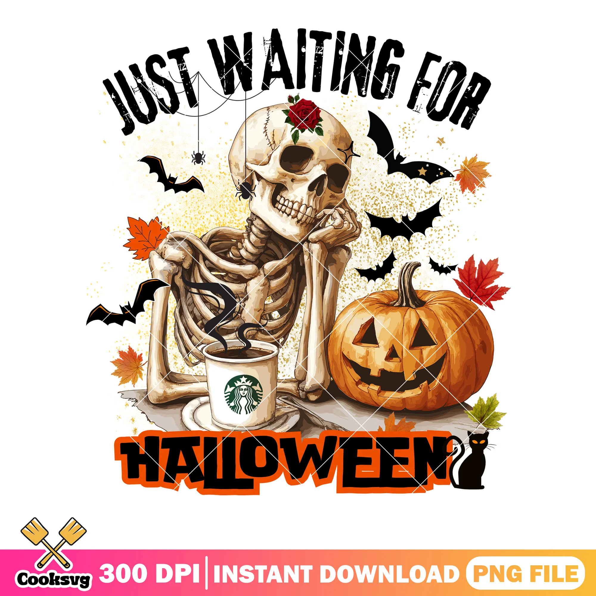 Just waiting for halloween png, scary bats png, halloween scary png