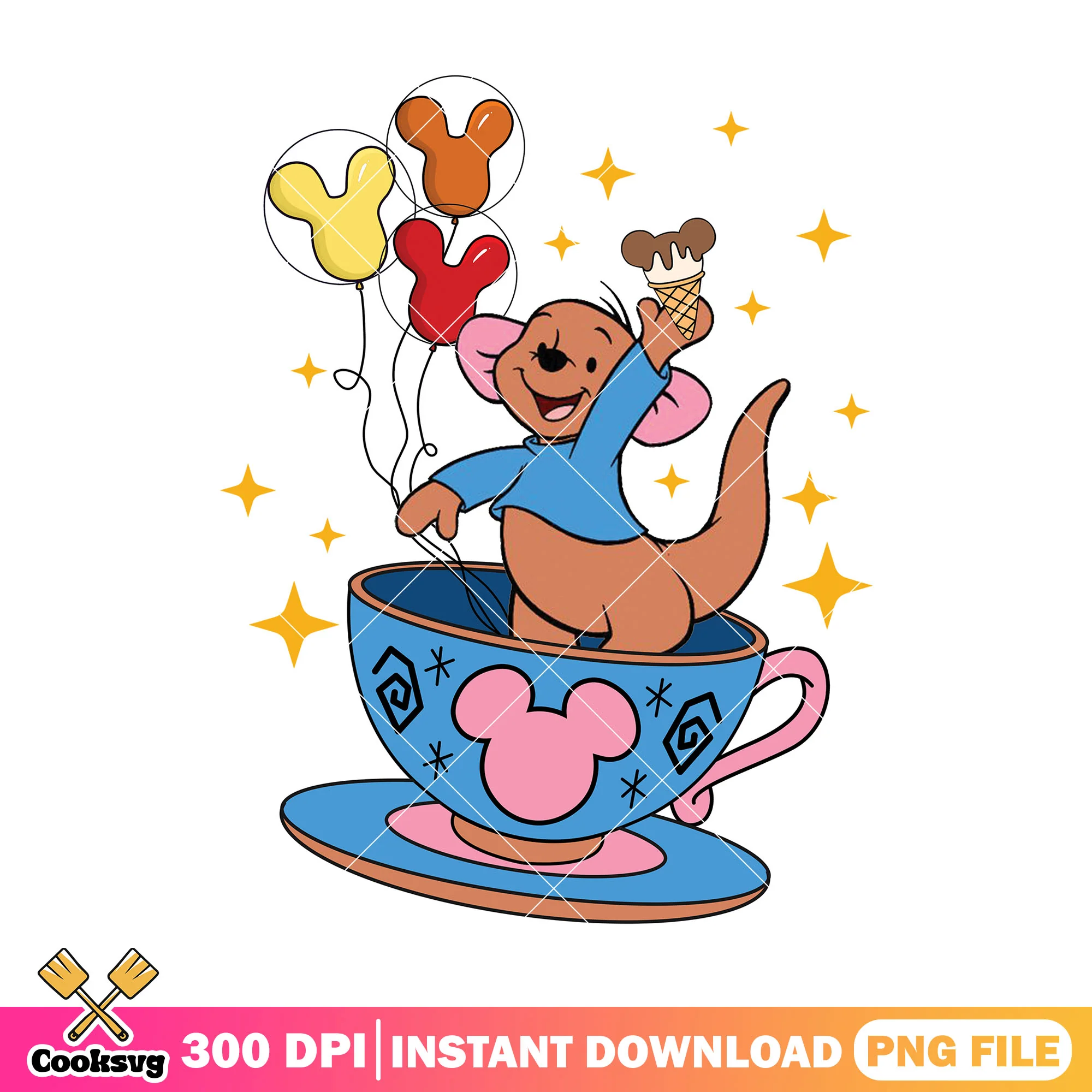 Kanga cup of tea png, kanga pooh png, disney movies png
