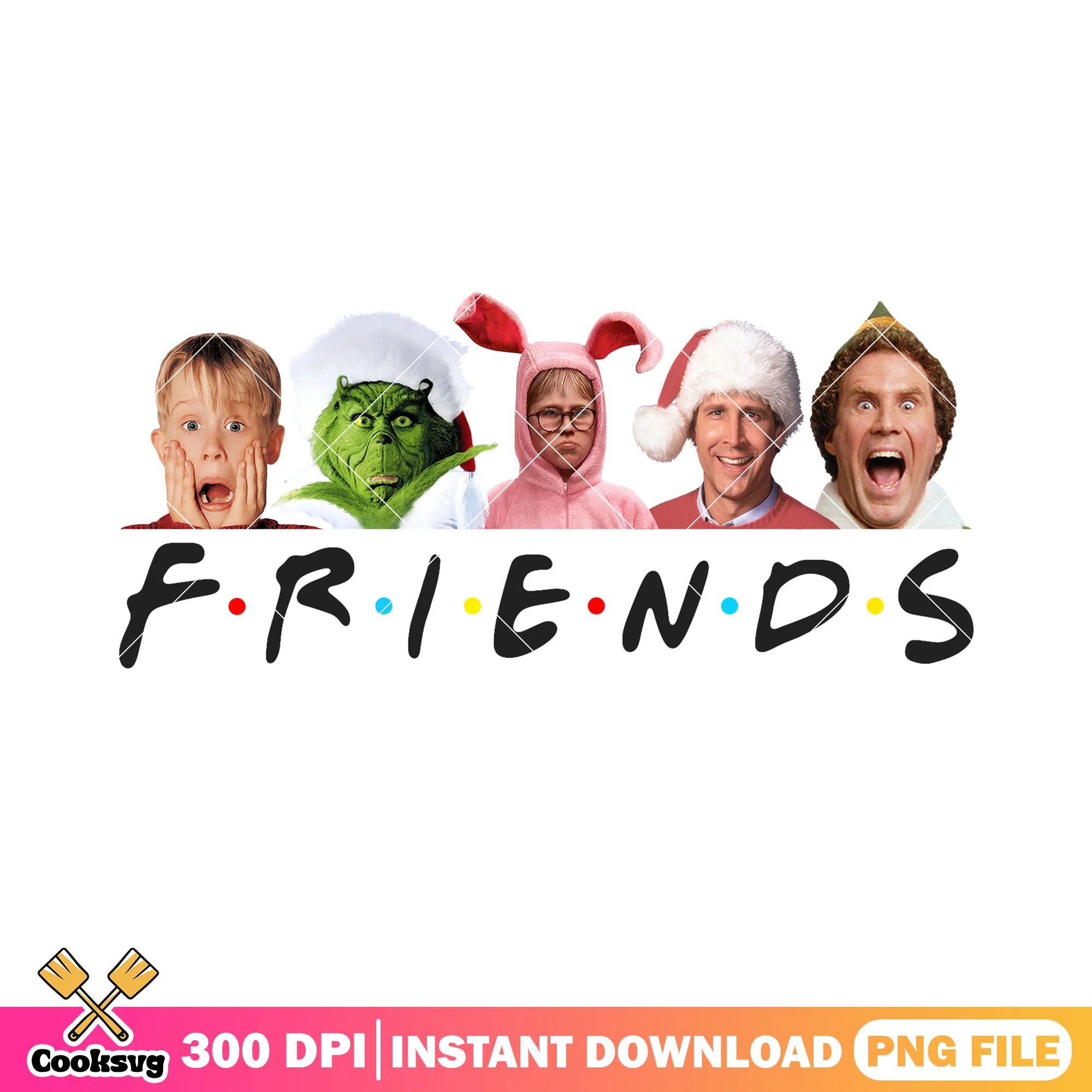 Kevin spacey christmas film png, grinch wallpaper png, friends png