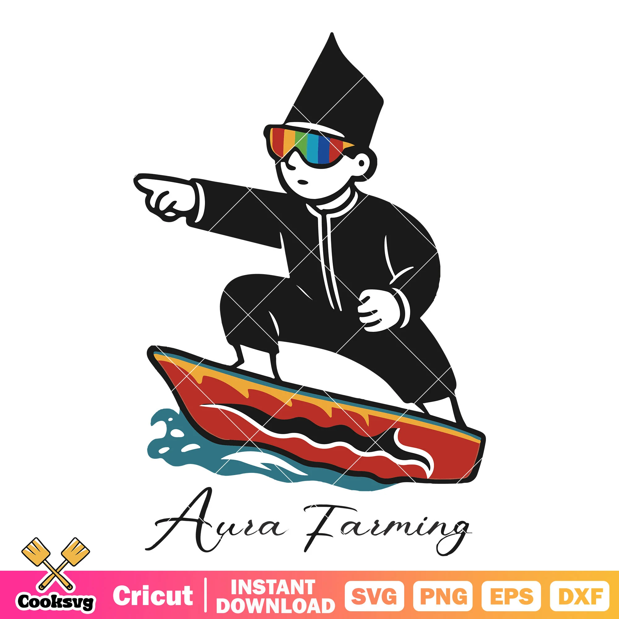 Kids aura farming boat svg, aura farming svg, boat racing kid svg