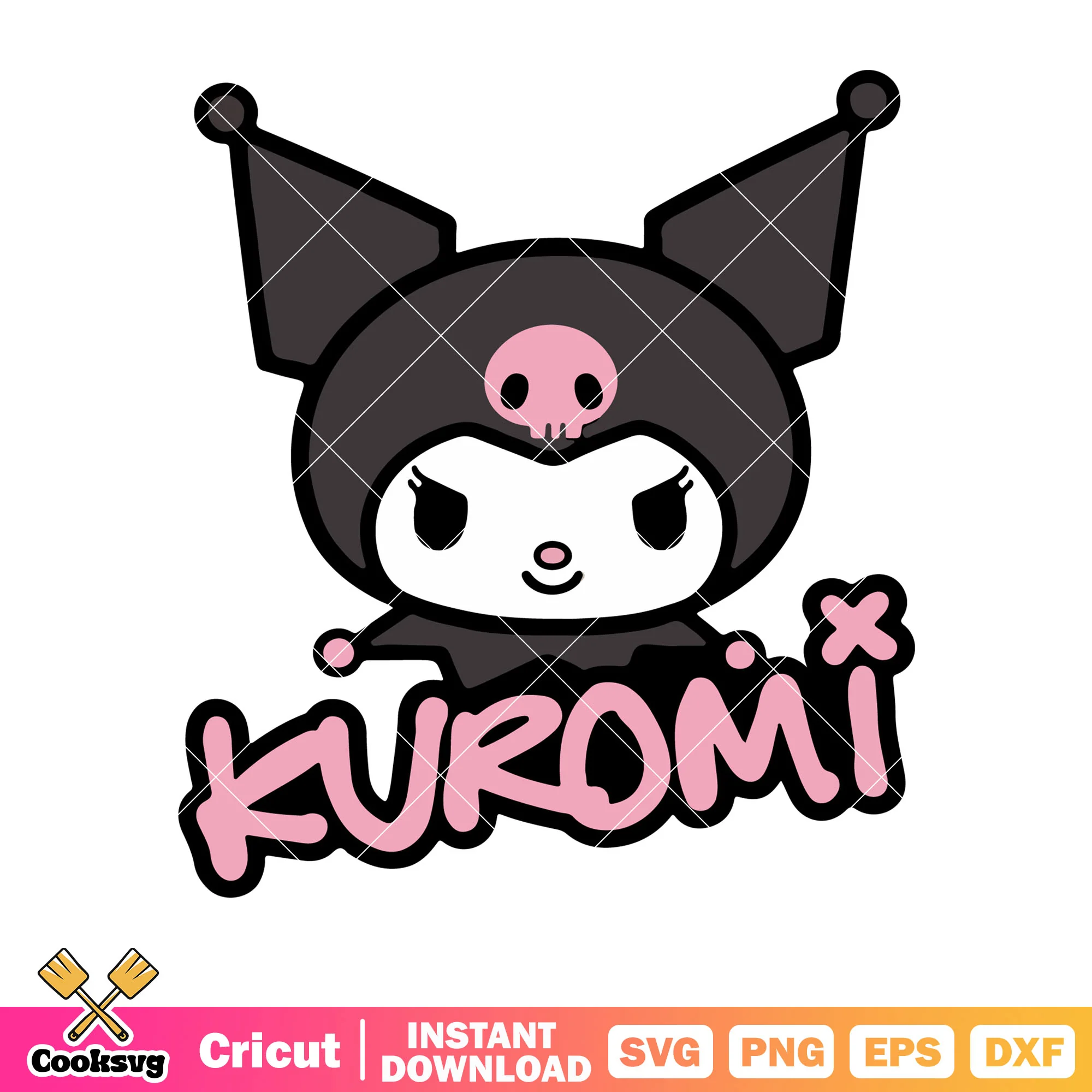 Kuromi sanrio cartoon name png, kuromi sanrio svg, sanrio cartoon svg