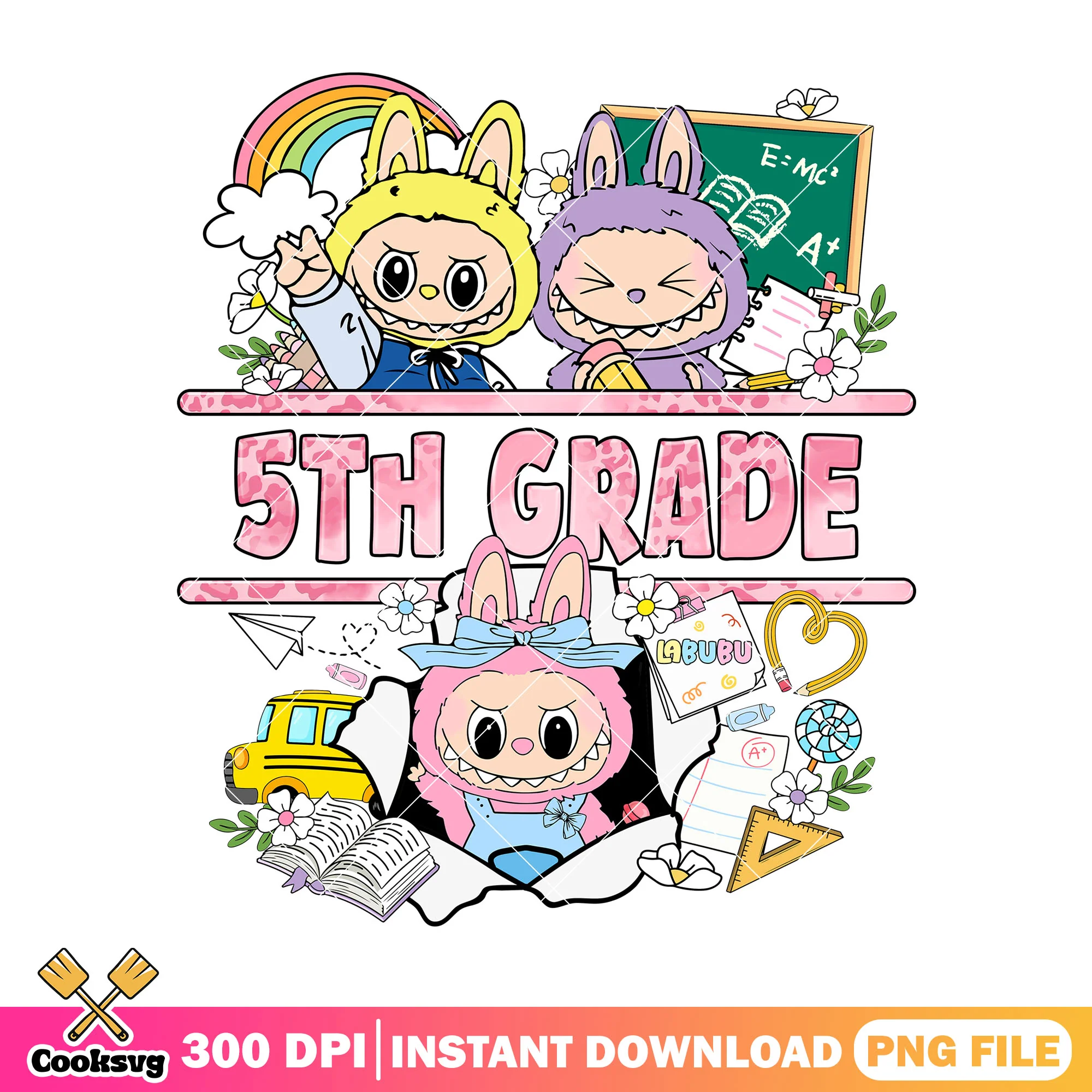 Labubu 5th grade png, labubu sticker png, labubu hehe png